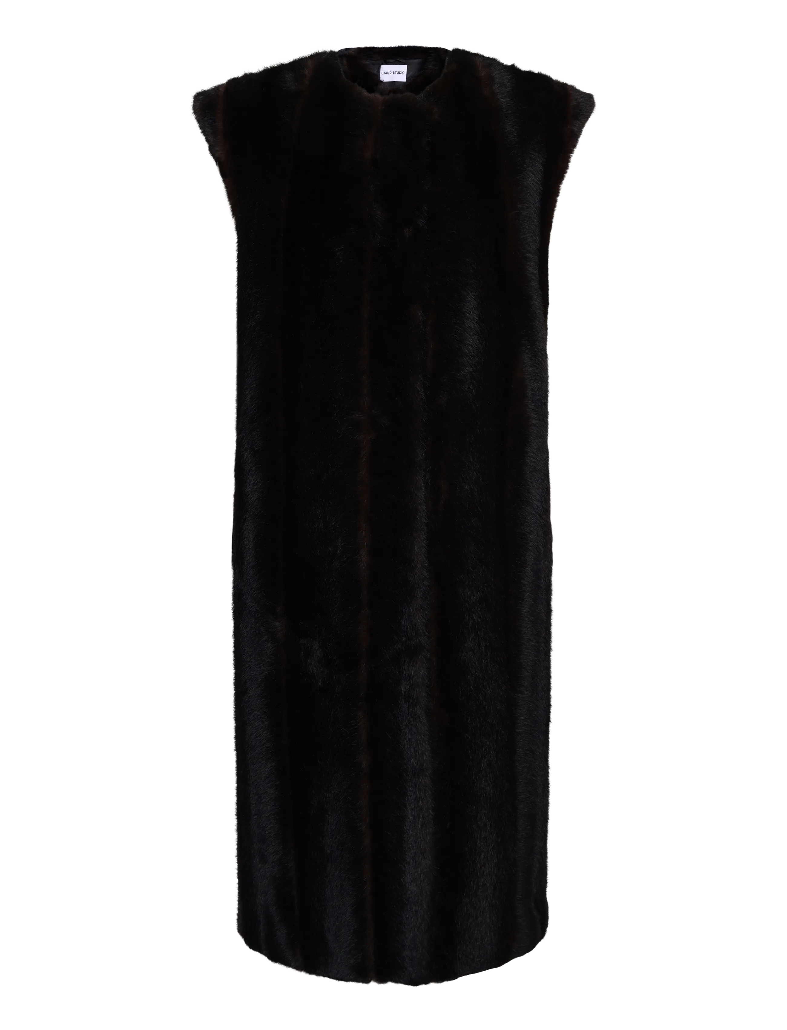 Stand Studio Klara Vest - Kläder - DARK BROWN / brown