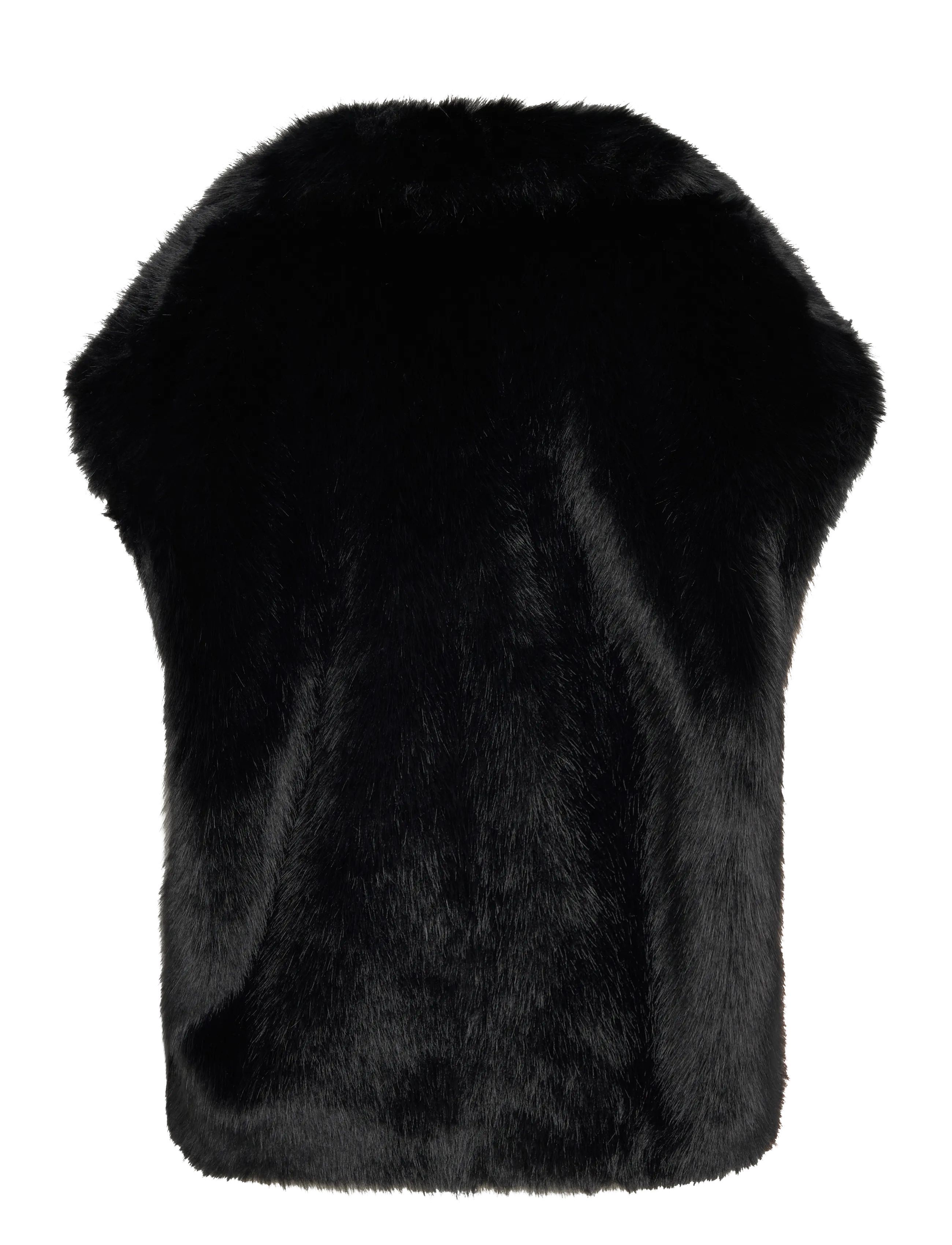 Stand Studio - Kinley Vest - faux fur - black - 1