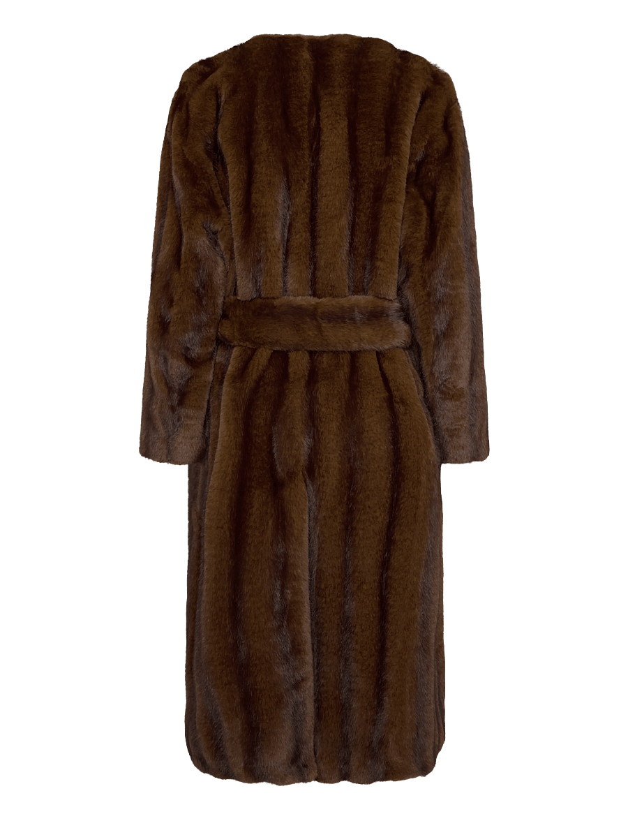 Stand Studio - Miranda Coat - imitatiebont jassen - brown - 1