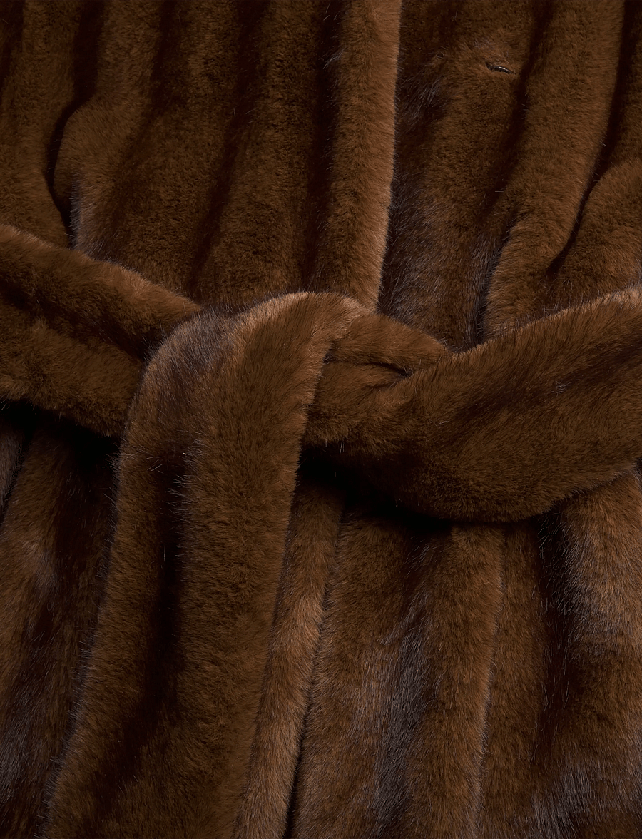 Stand Studio - Miranda Coat - imitatiebont jassen - brown - 3
