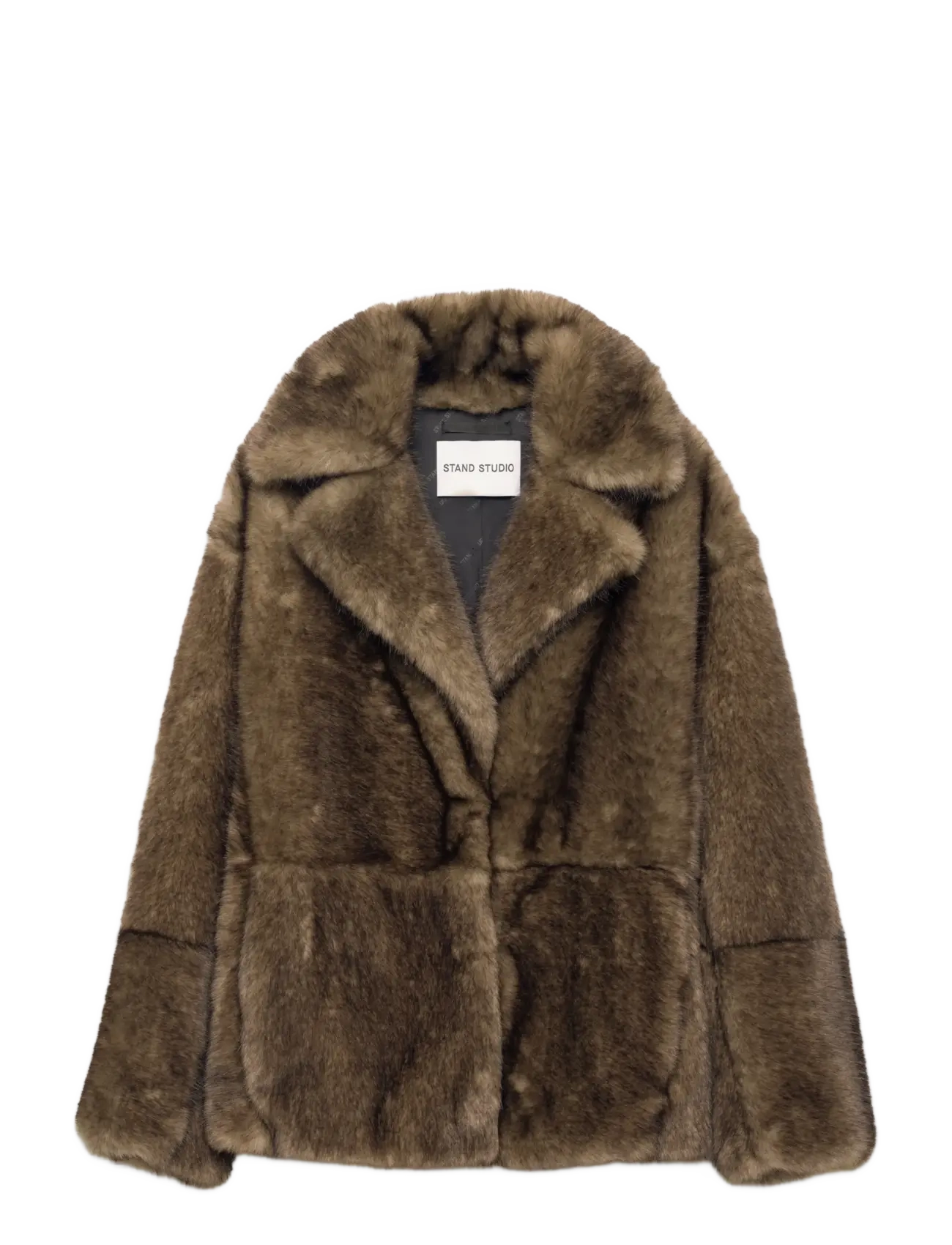 Stand Studio Silena Jacket - Kunstkarusnahk - BEIGE / beige