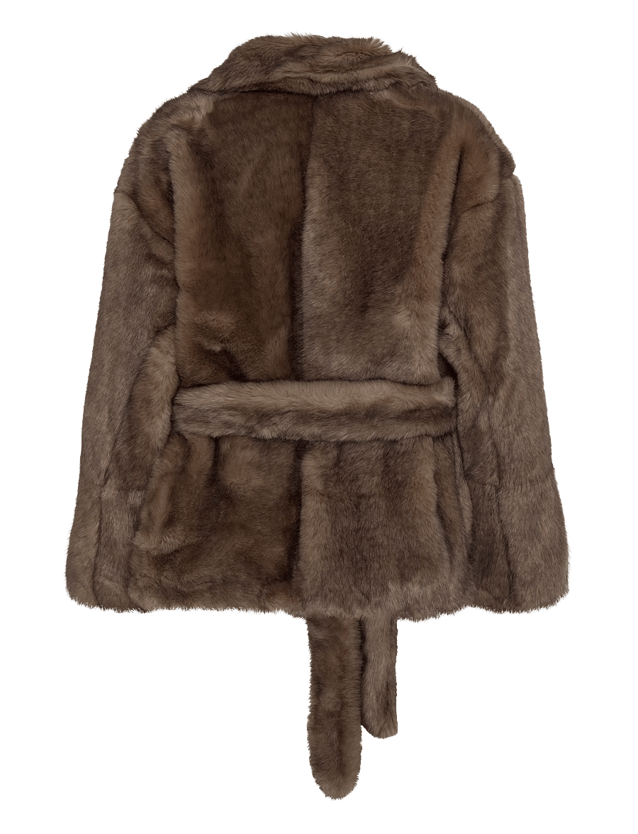 Stand Studio - Silena Jacket - kunstpelz - beige - 1