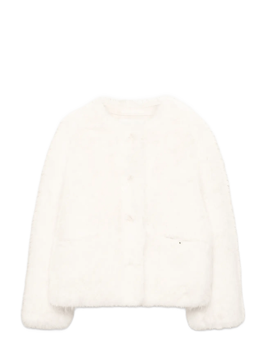Stand Studio - Siena Jacket - kunstkarusnahk - off white - 0