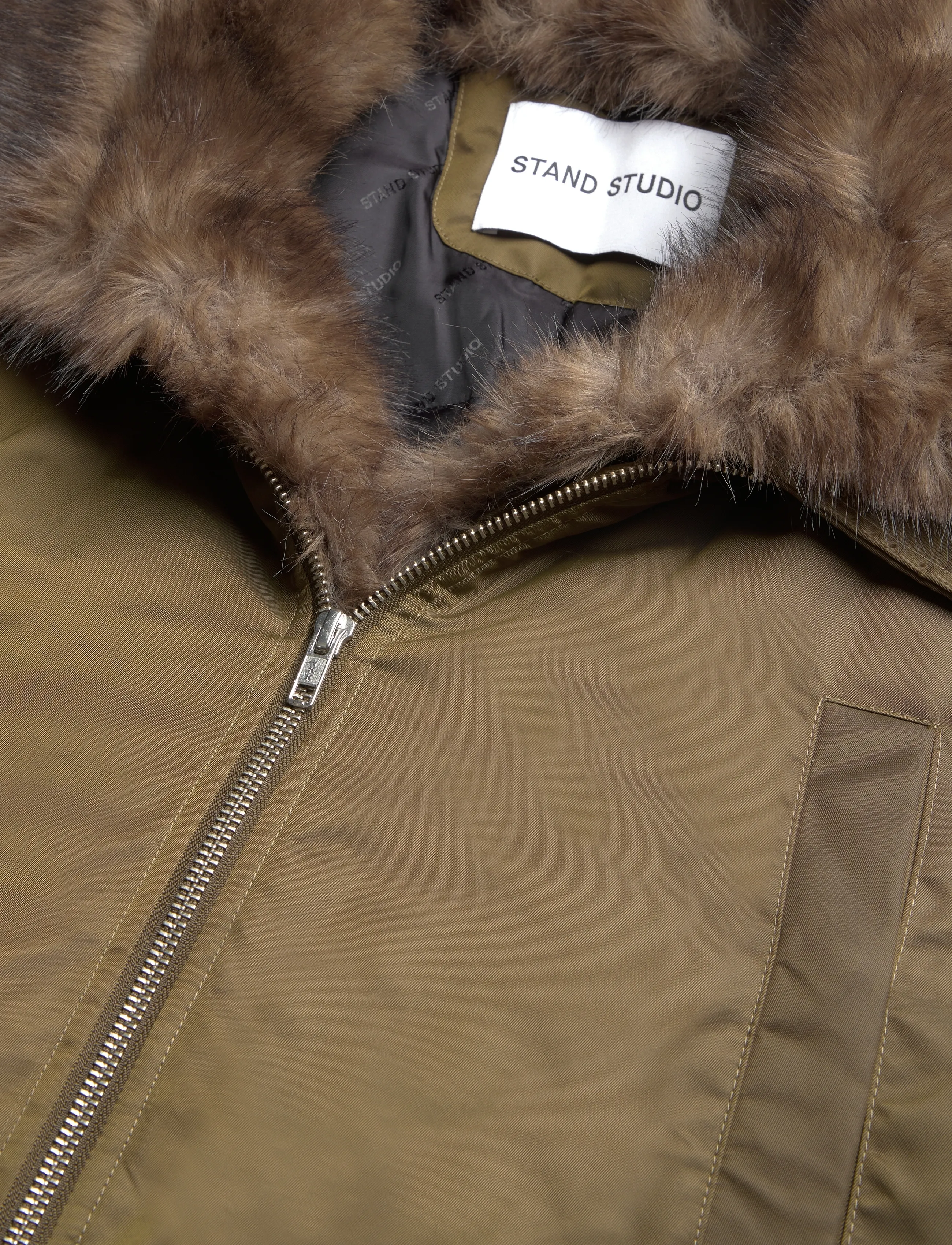 Stand Studio - Thilda Jacket - parkad - army green - 2