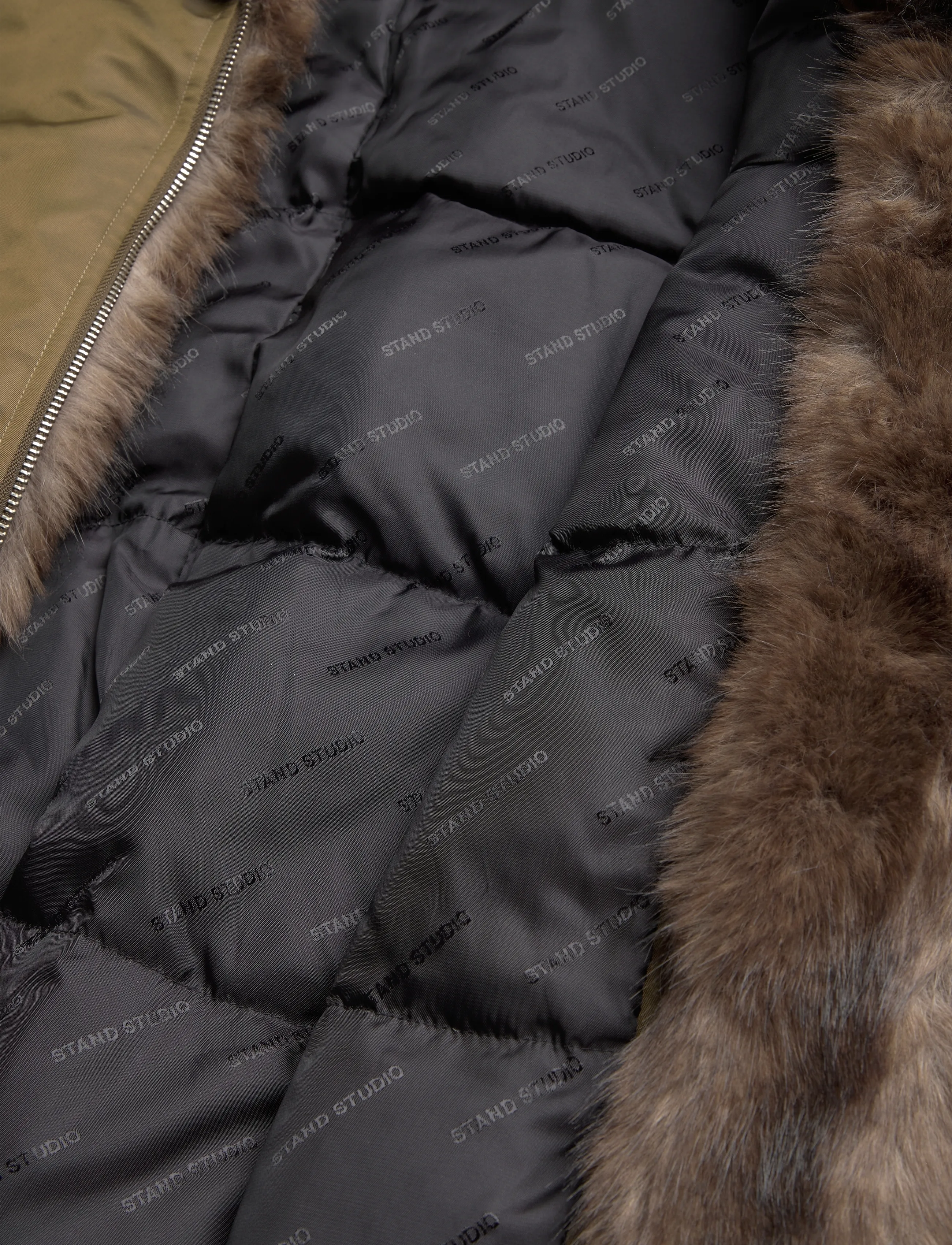Stand Studio - Thilda Jacket - parkad - army green - 4