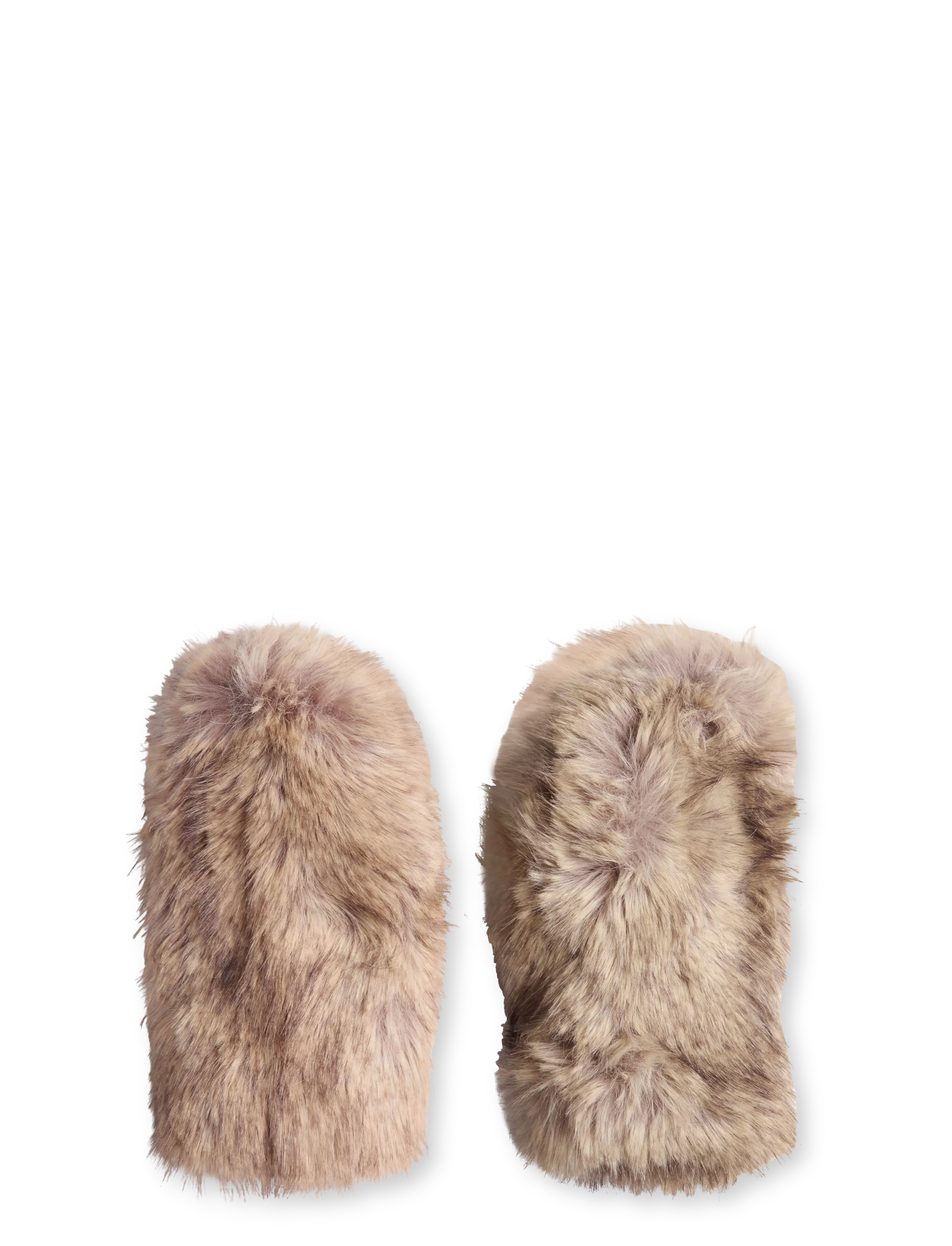 Stand Studio Jane Fur Mittens - Mittens - NATURAL / beige