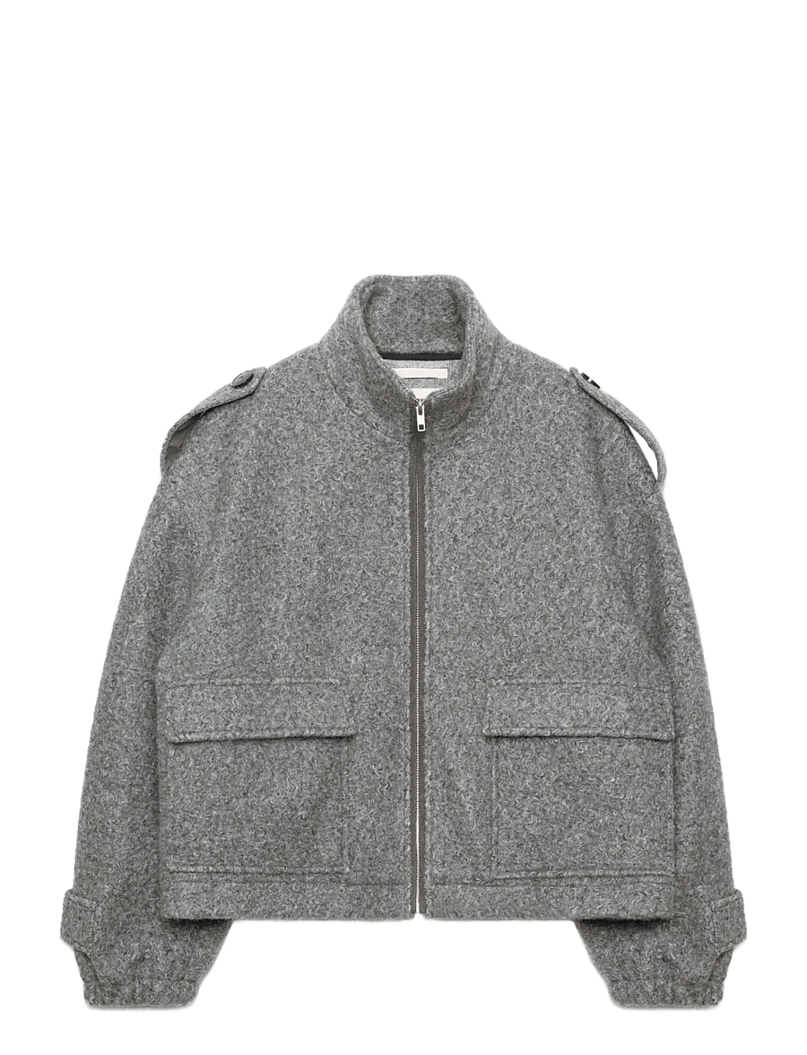 Stand Studio - Marilyn Jacket - utilityjackor - grey melange - 0