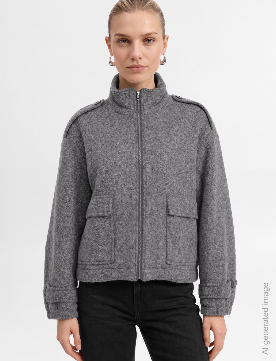 Stand Studio - Marilyn Jacket - utility-jacken - grey melange - 3