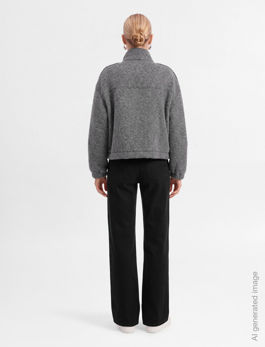 Stand Studio - Marilyn Jacket - utility-jacken - grey melange - 4