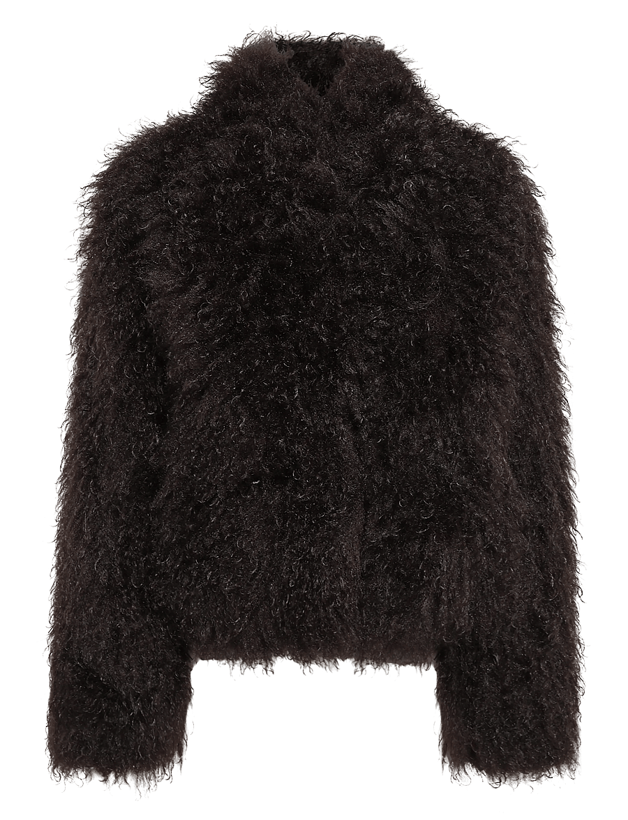 Stand Studio - Myra Jacket - kunstpelz - dark brown - 0