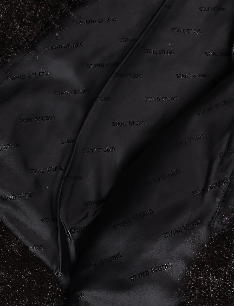 Stand Studio - Myra Jacket - kunstpelz - dark brown - 4