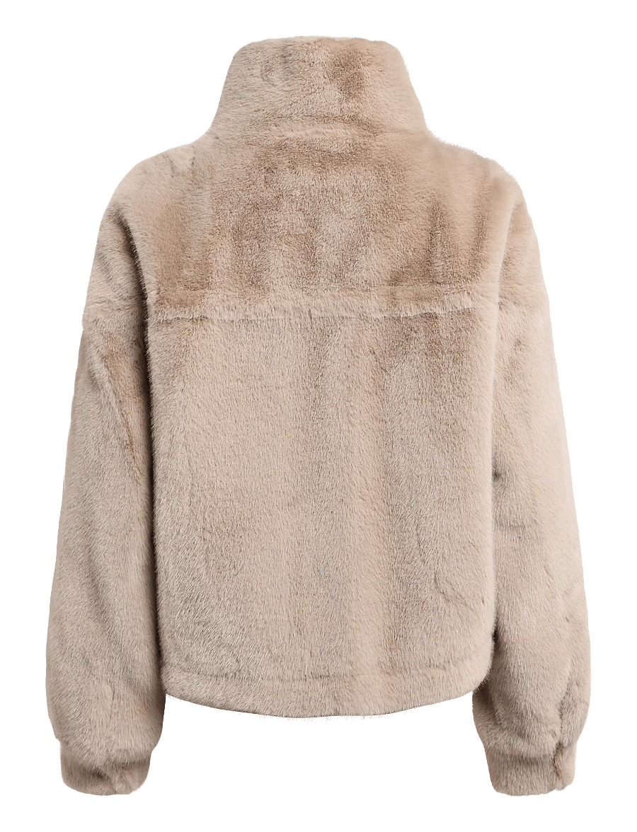 Stand Studio - Ariel Jacket - kunstpelz - taupe - 1