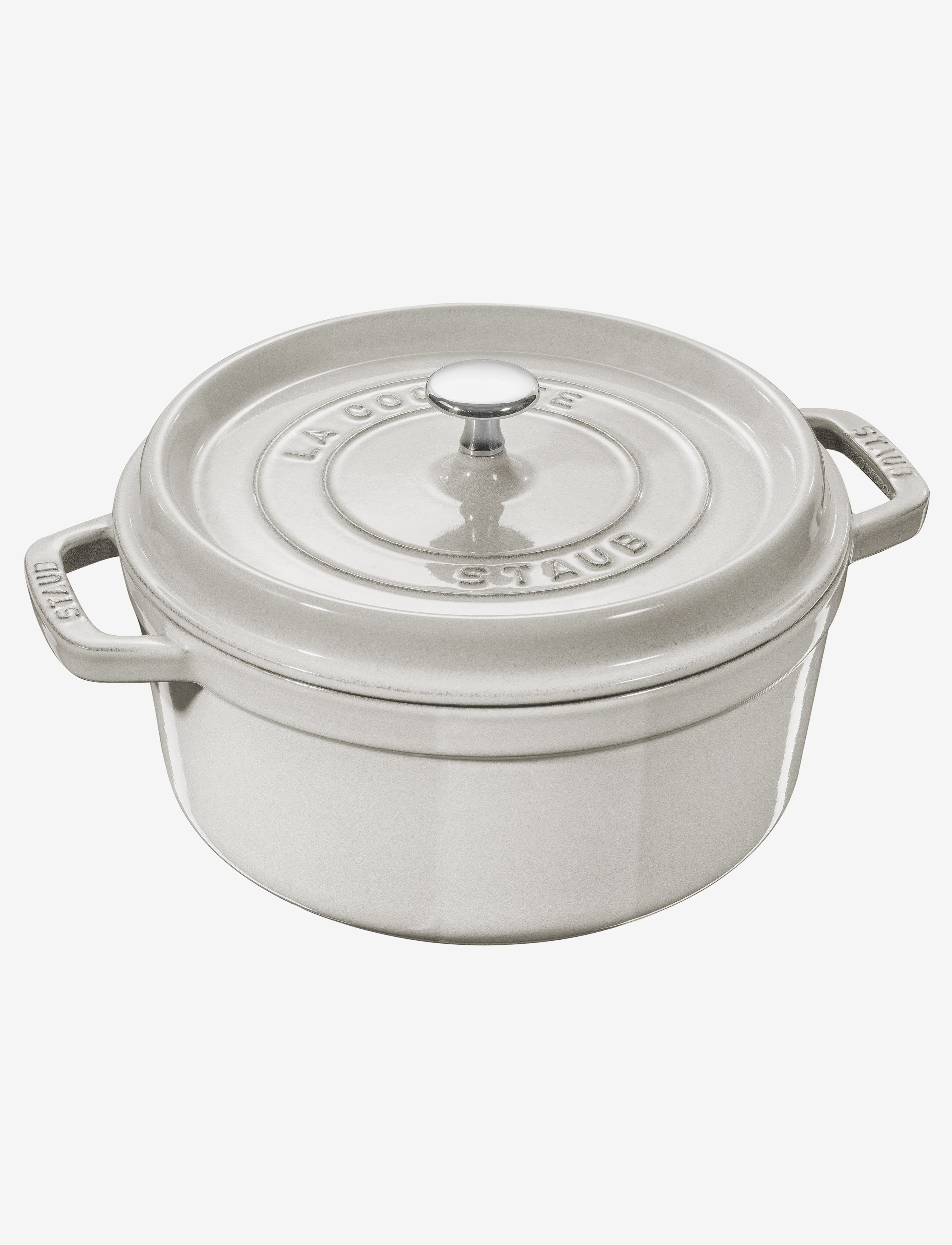 STAUB La Cocotte - Round cast iron - STAUB - WHITE TRUFFLE / cream