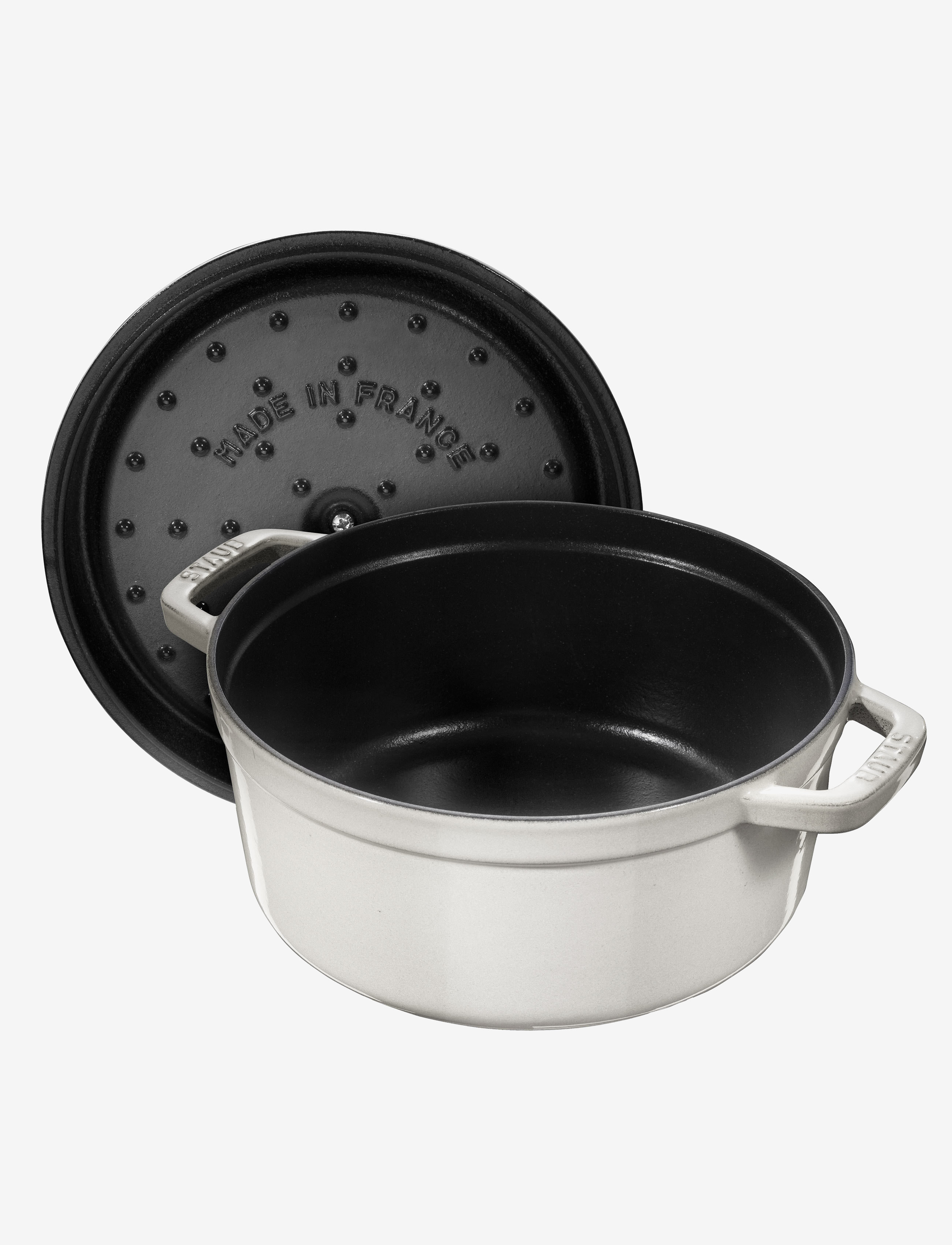 STAUB - La Cocotte - Round cast iron - gietijzeren pannen - white truffle - 2