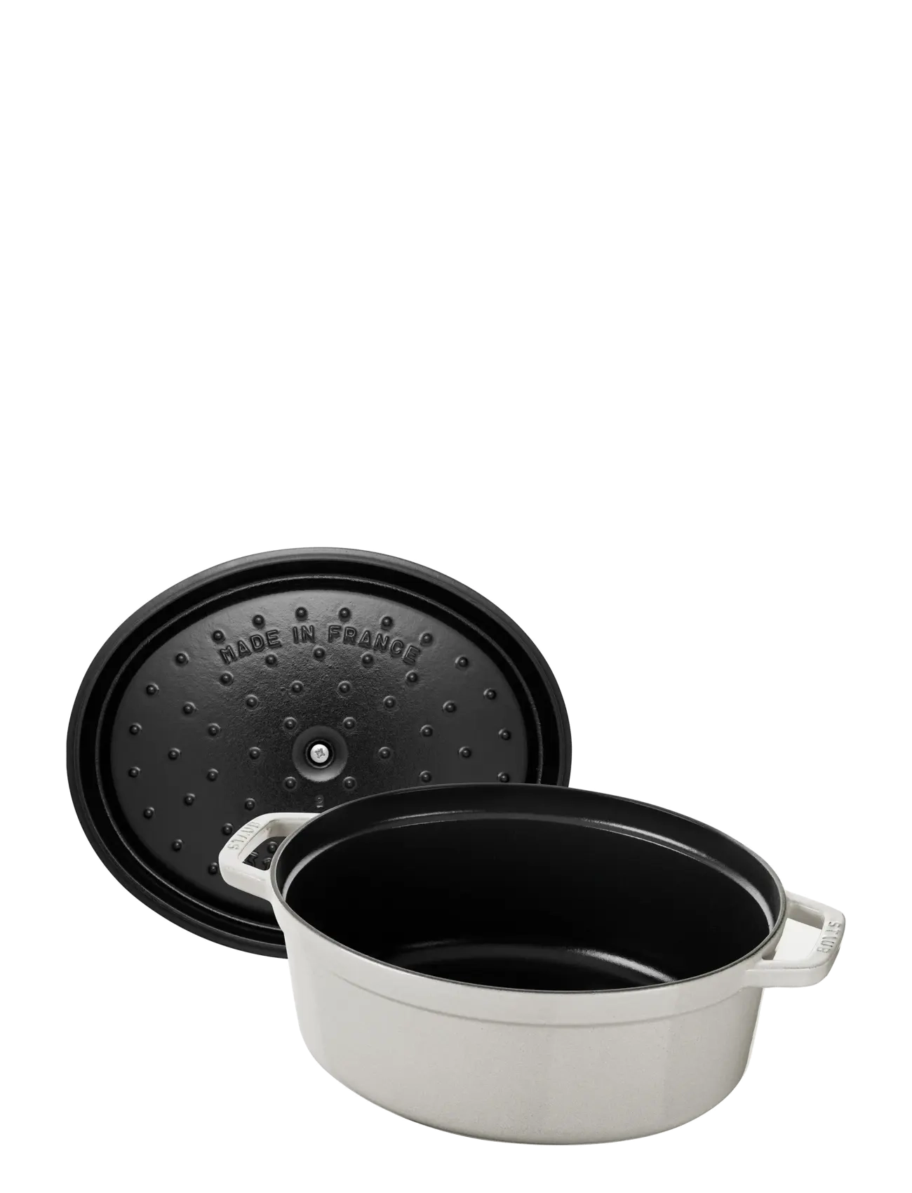 STAUB - La Cocotte - Round cast iron - stegepander & kogegrej - white truffle - 1