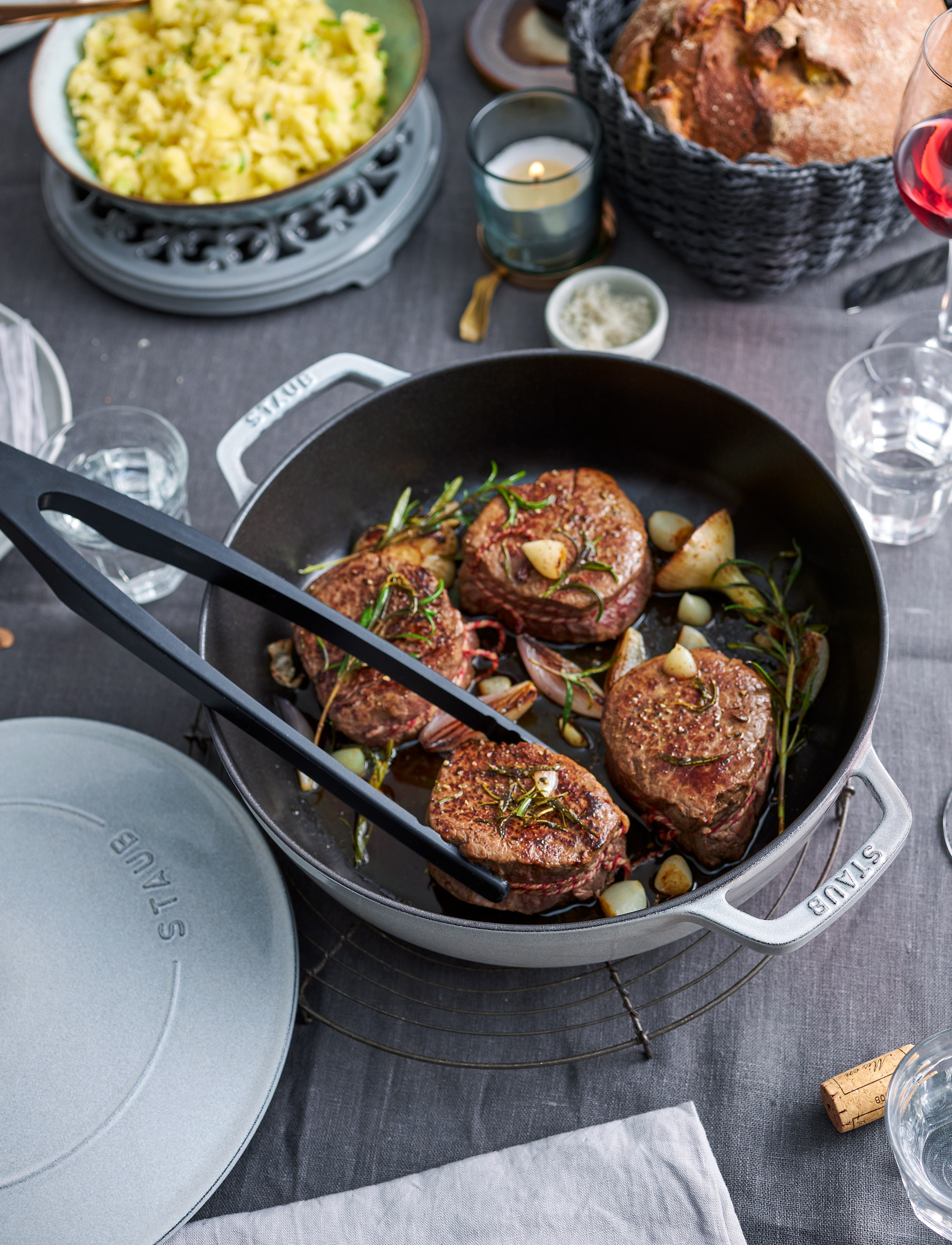 STAUB Universaltang, One Size, Kitchen Tools, Schwarz - Tongs & Turners, Homeware