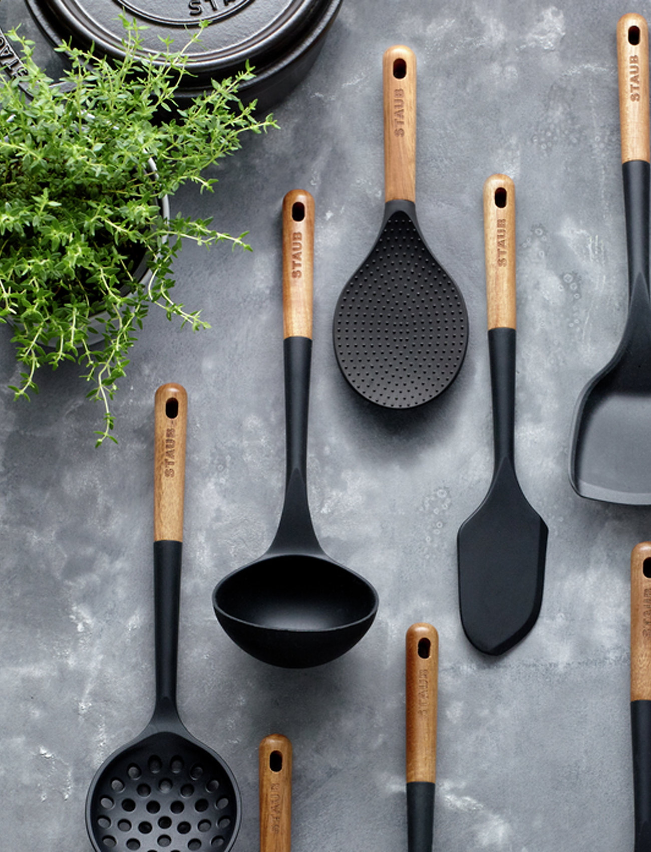 STAUB Svampeslev, One Size, Kitchen Tools, Schwarz - Spoons & Ladels, Homeware