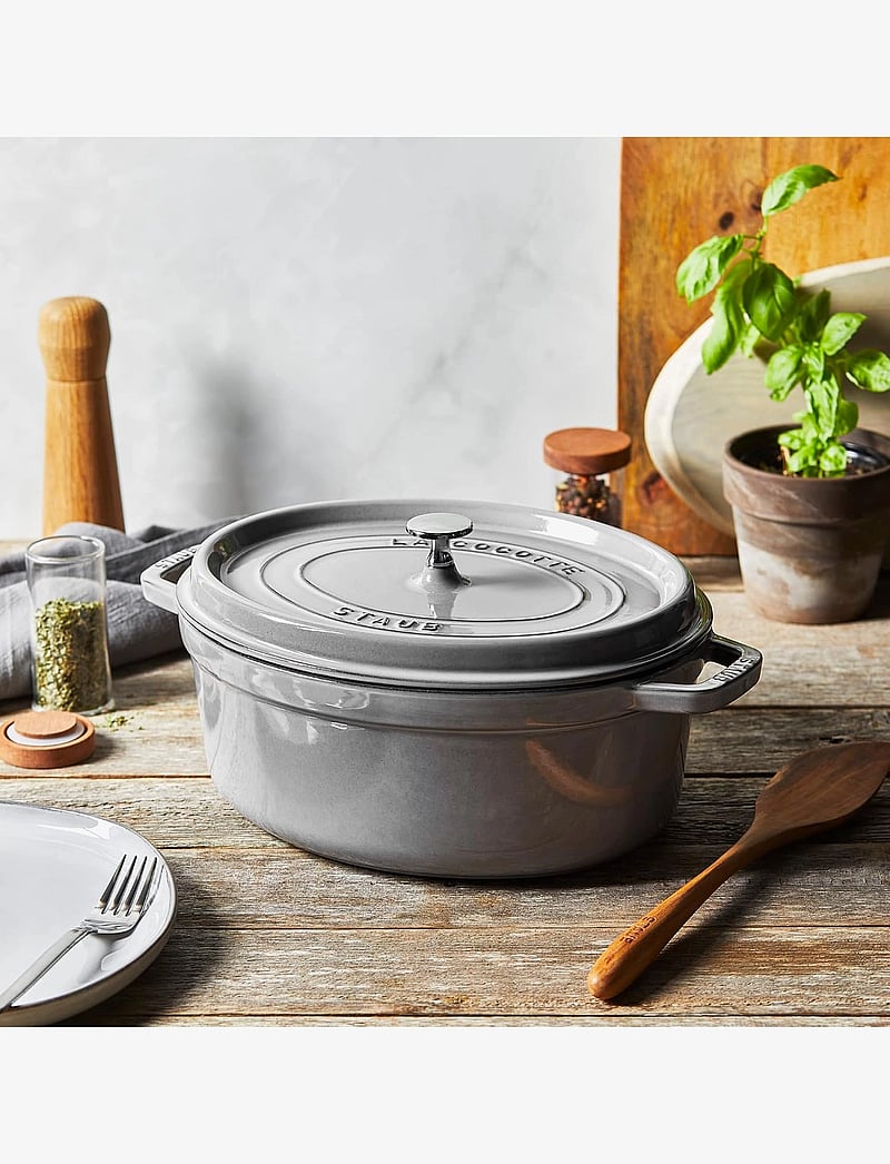 STAUB - La Cocotte - Round cast iron - malmist potid - gray - 2