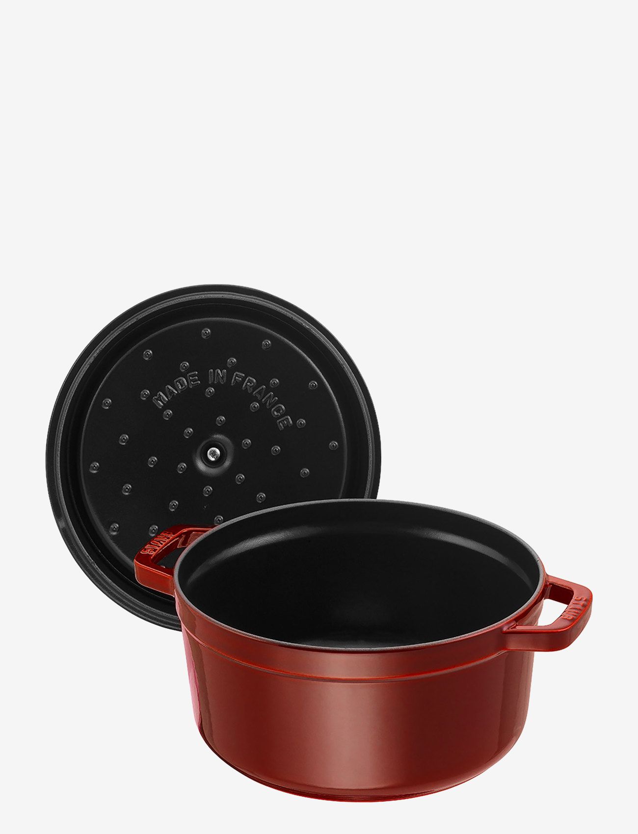 STAUB - La Cocotte - Round cast iron, 3 layer enamel - støbejernsgryde - grenadine - 1