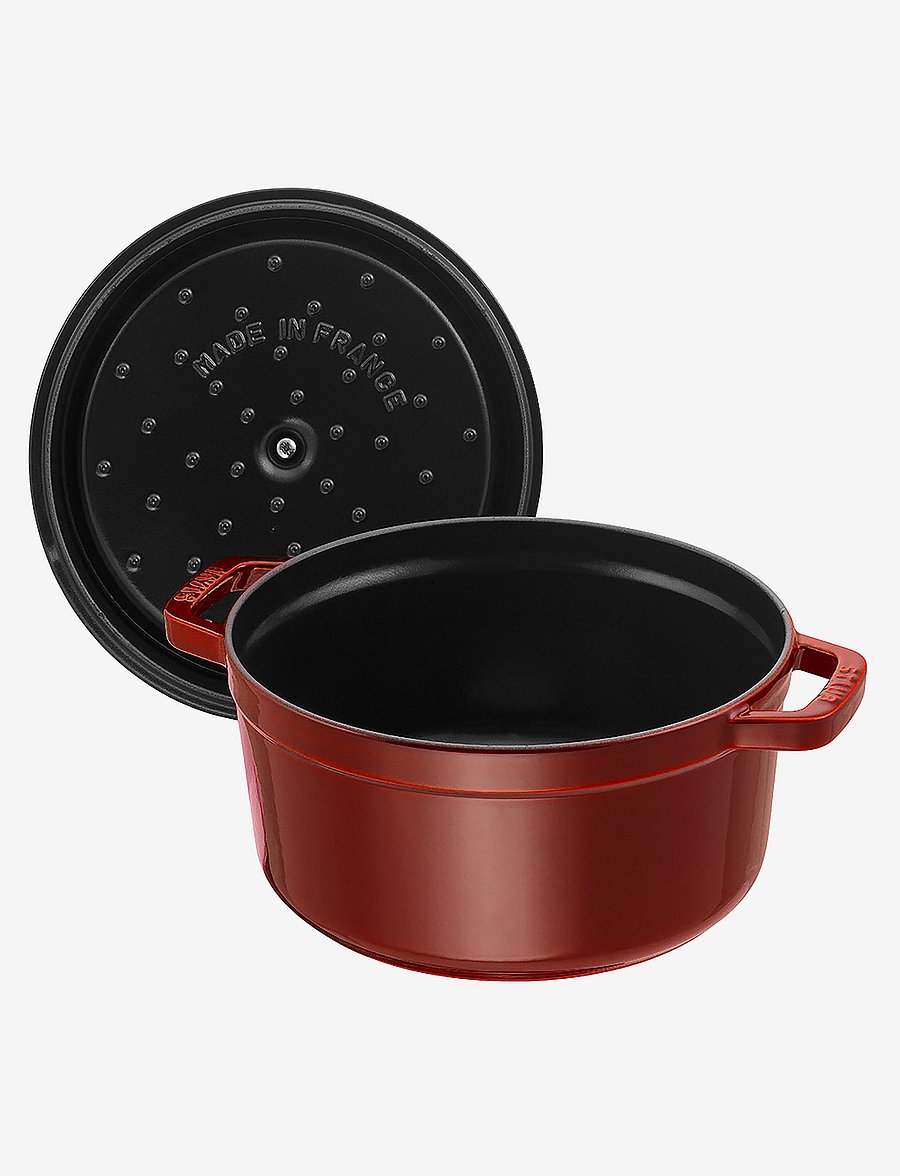 STAUB - La Cocotte - Round cast iron, 3 layer enamel - gusseisen töpfe - grenadine - 2