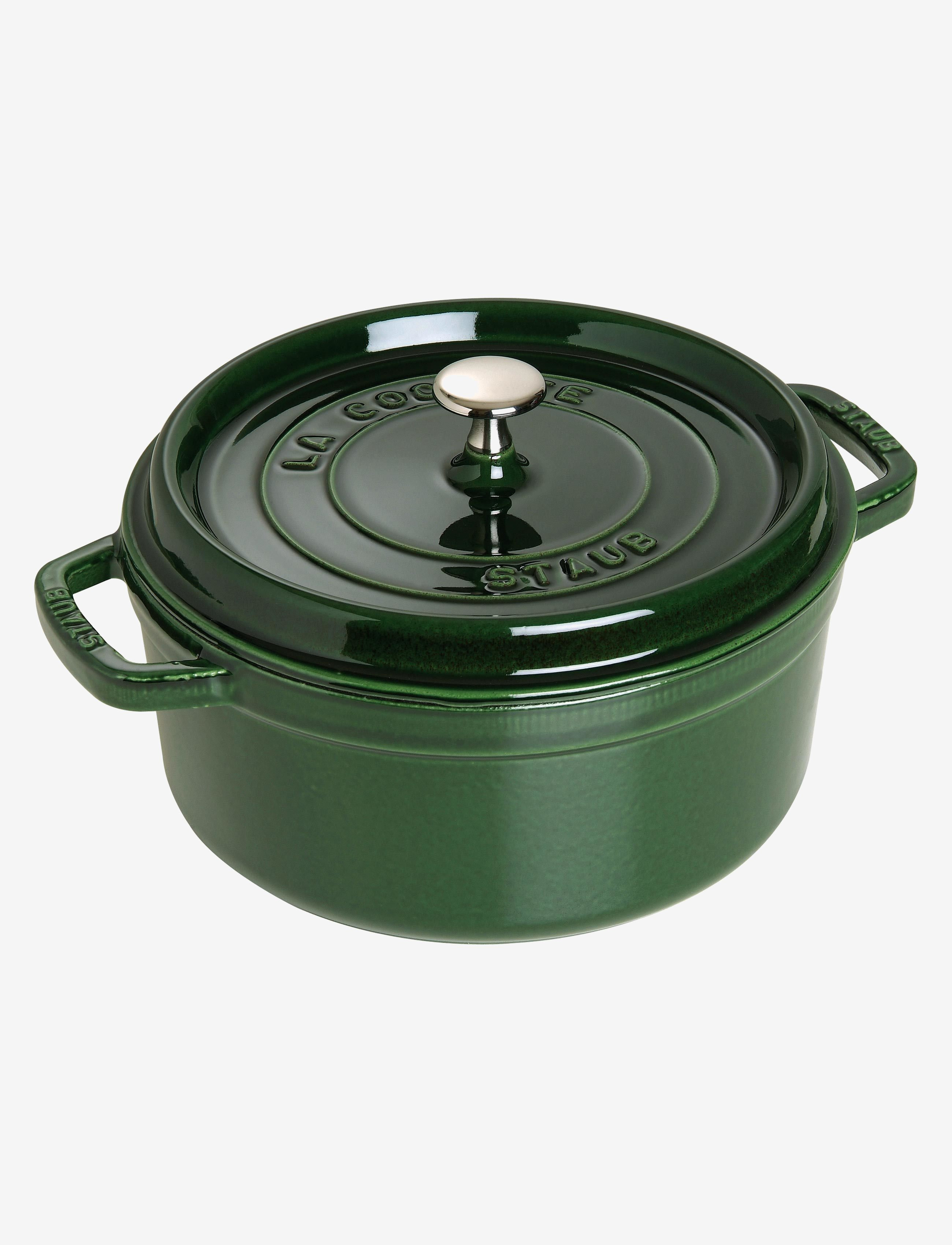 STAUB - La Cocotte - Round cast iron, 3 layer enamel - støbejernsgryde - green - 1