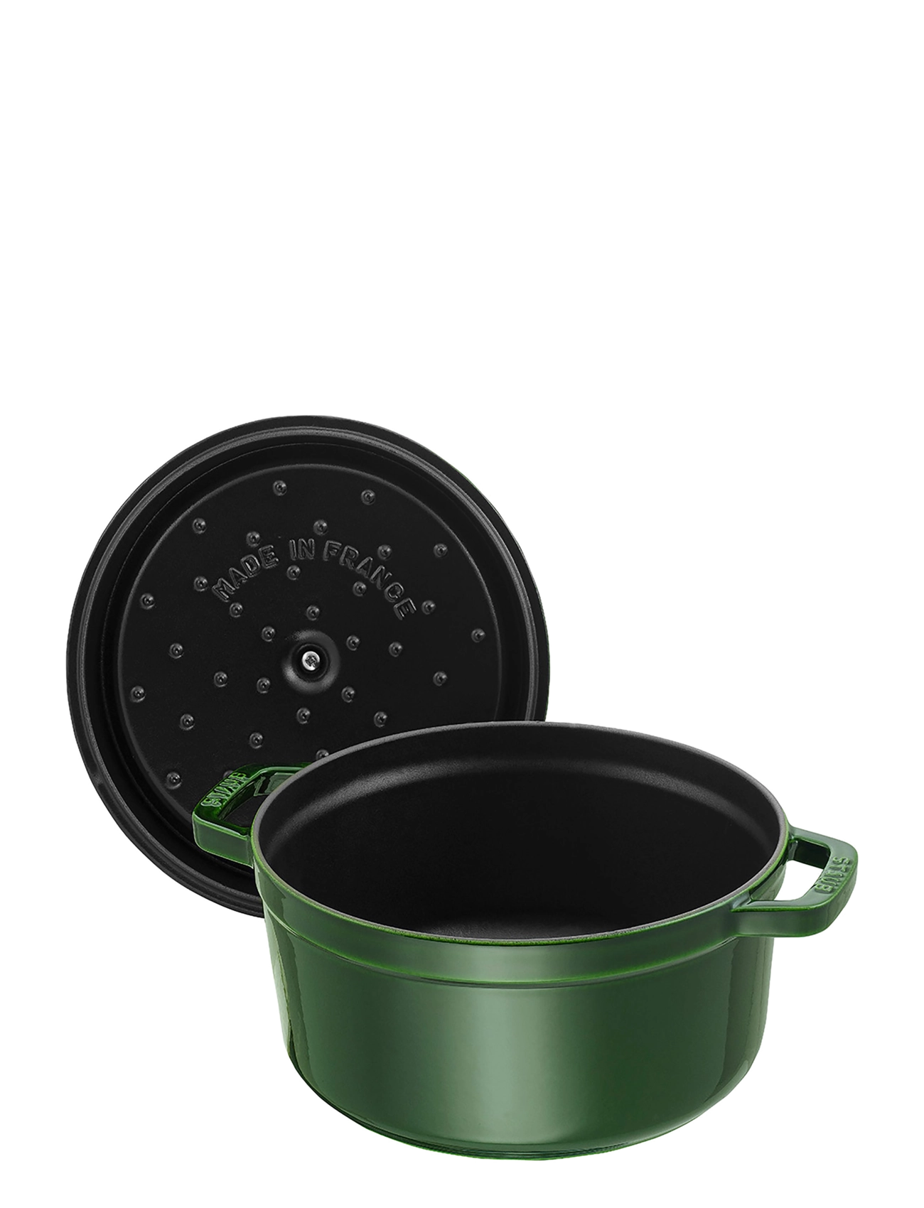 STAUB - La Cocotte – Rund gryde, 3-lags emalje - stegepander & kogegrej - green - 1