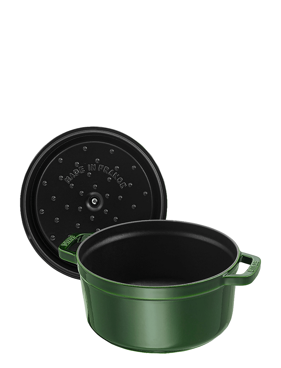 STAUB - La Cocotte - Round cast iron, 3 layer enamel - töpfe & pfannen - green - 1