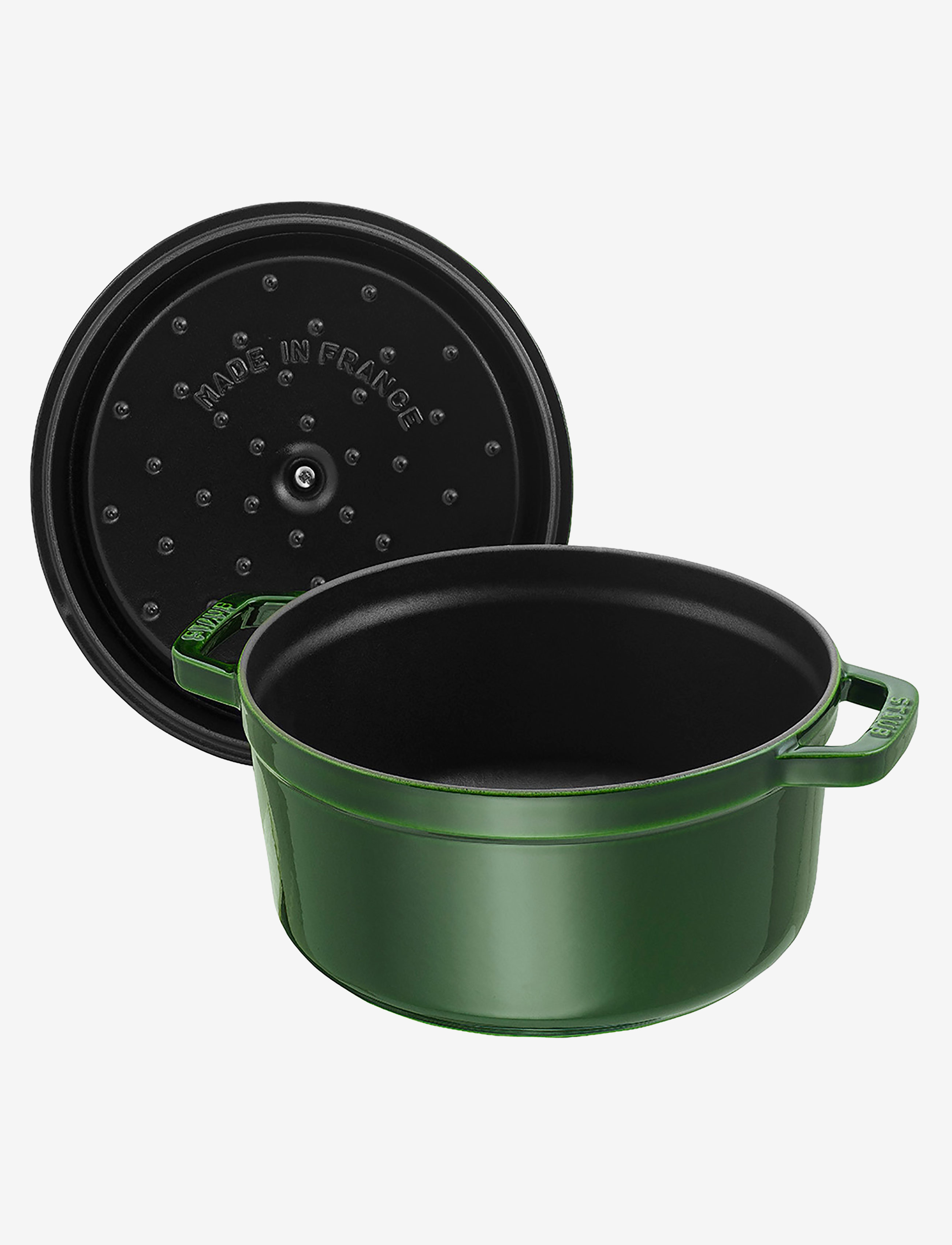 STAUB - La Cocotte - Round cast iron, 3 layer enamel - støbejernsgryde - green - 2