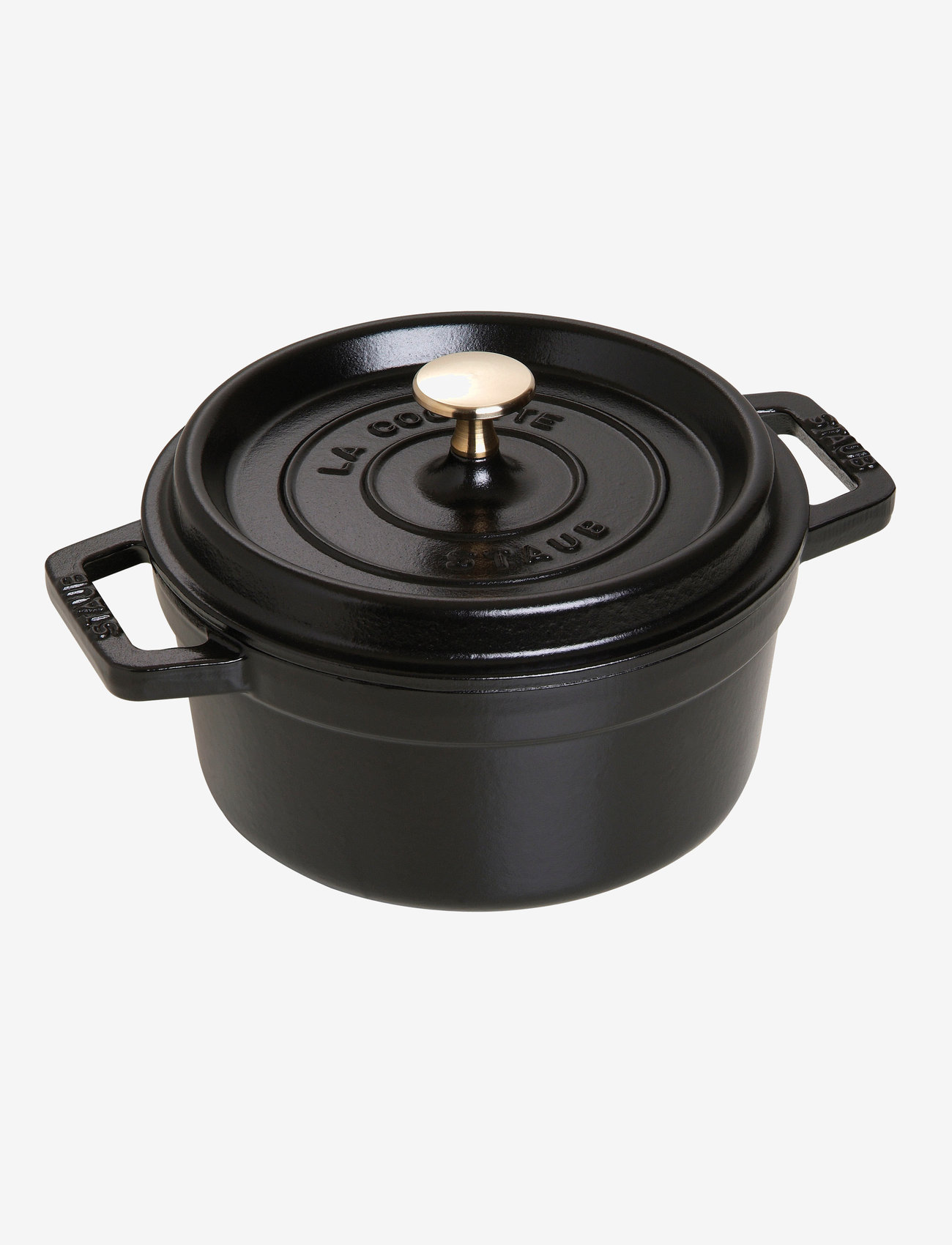 STAUB - La Cocotte - Round cast iron - stegepander & kogegrej - black - 0