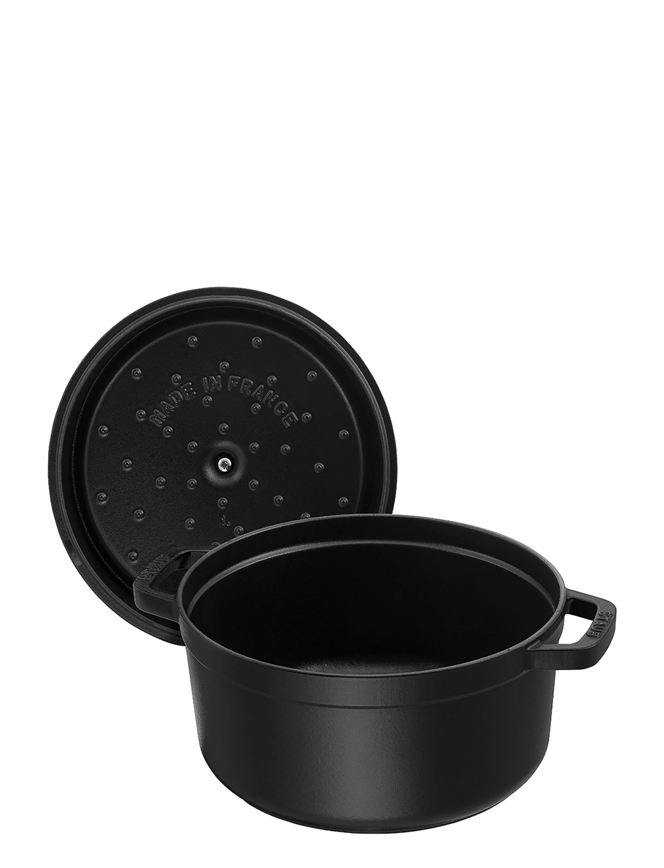 STAUB - La Cocotte - Round cast iron - malmist potid - black - 2