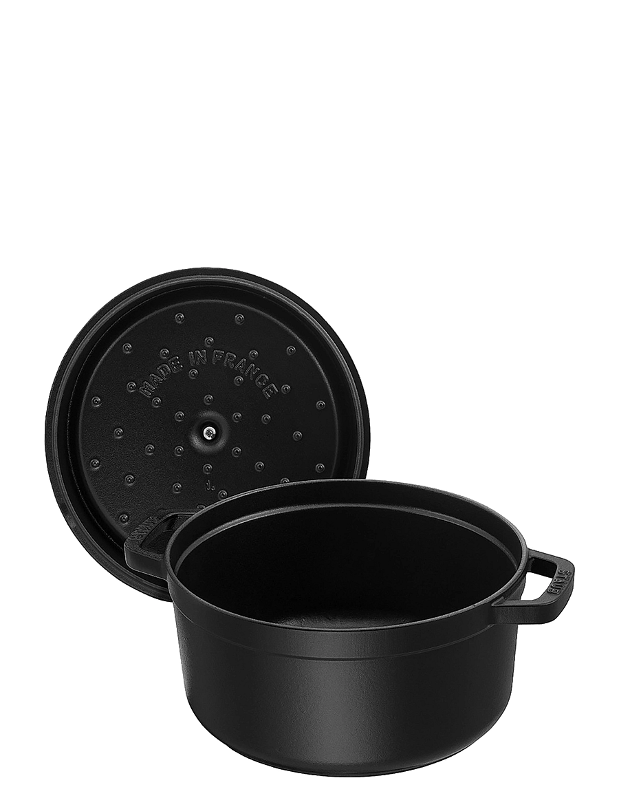 STAUB - La Cocotte - Round cast iron - malmist potid - black - 2