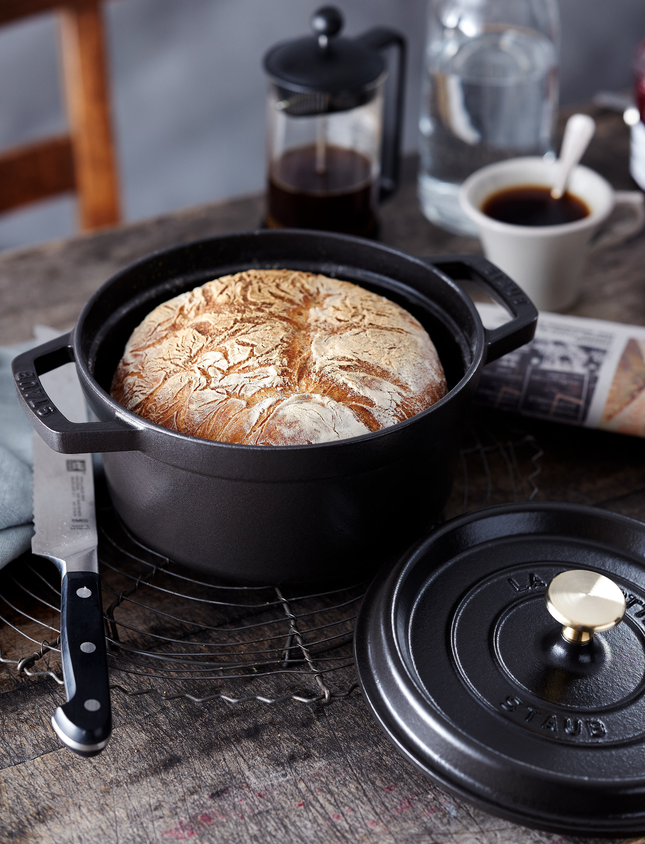 STAUB La Cocotte – Rund Gryde, 2.2L, Black, Gryder & Pander > Bradepander, Unisex