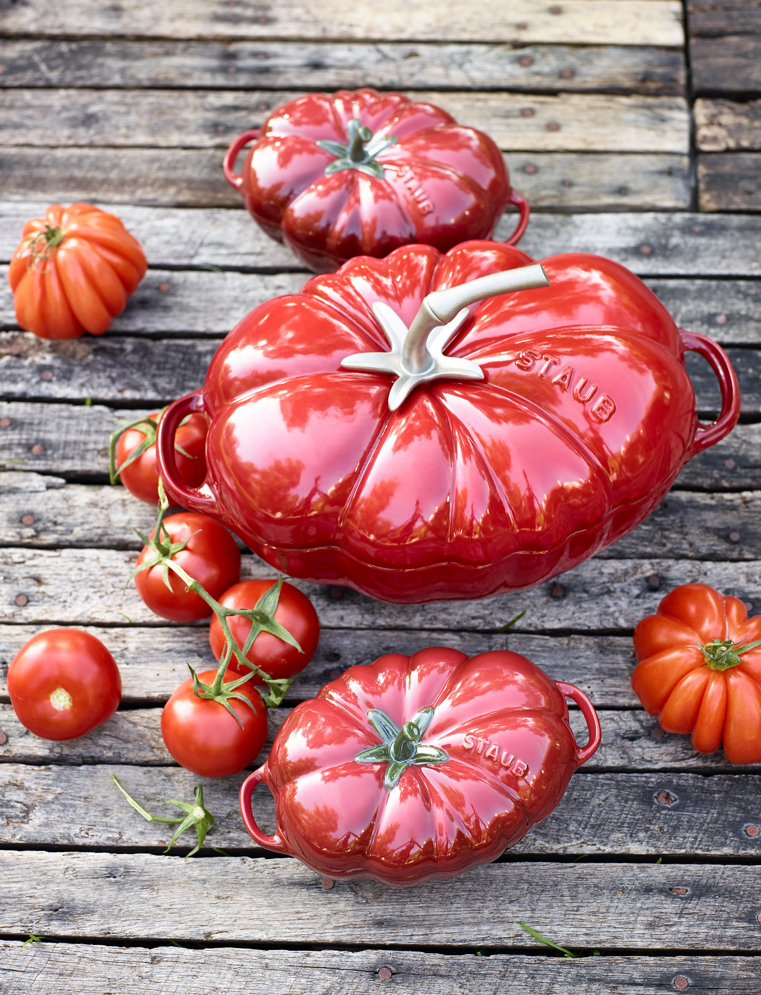 STAUB - La Cocotte - Cast Iron Tomato Cocotte - cast iron pots - red - 5