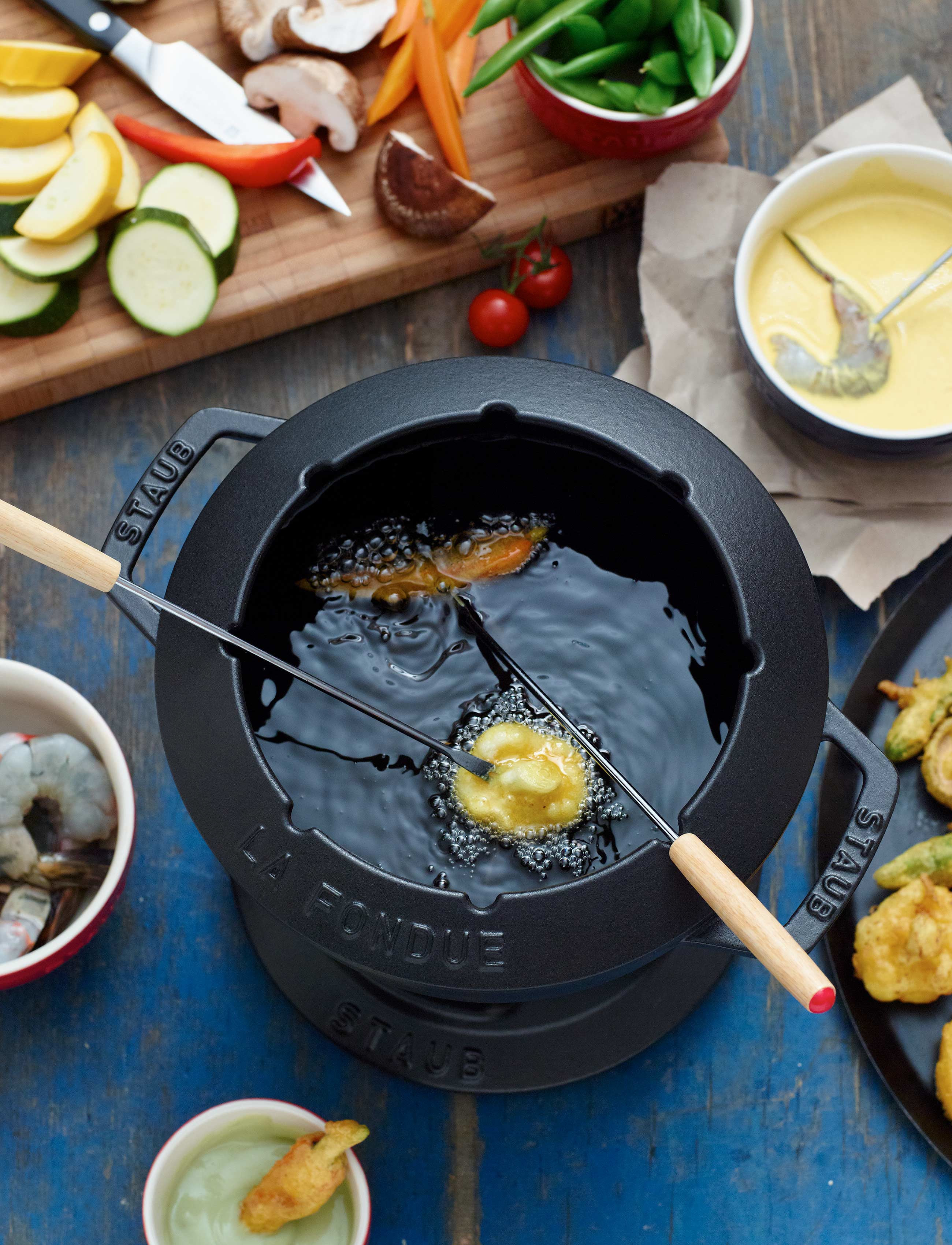 STAUB Fonduesæt, 2.35L, Black, Gryder & Pander > Fonduesæt, Unisex