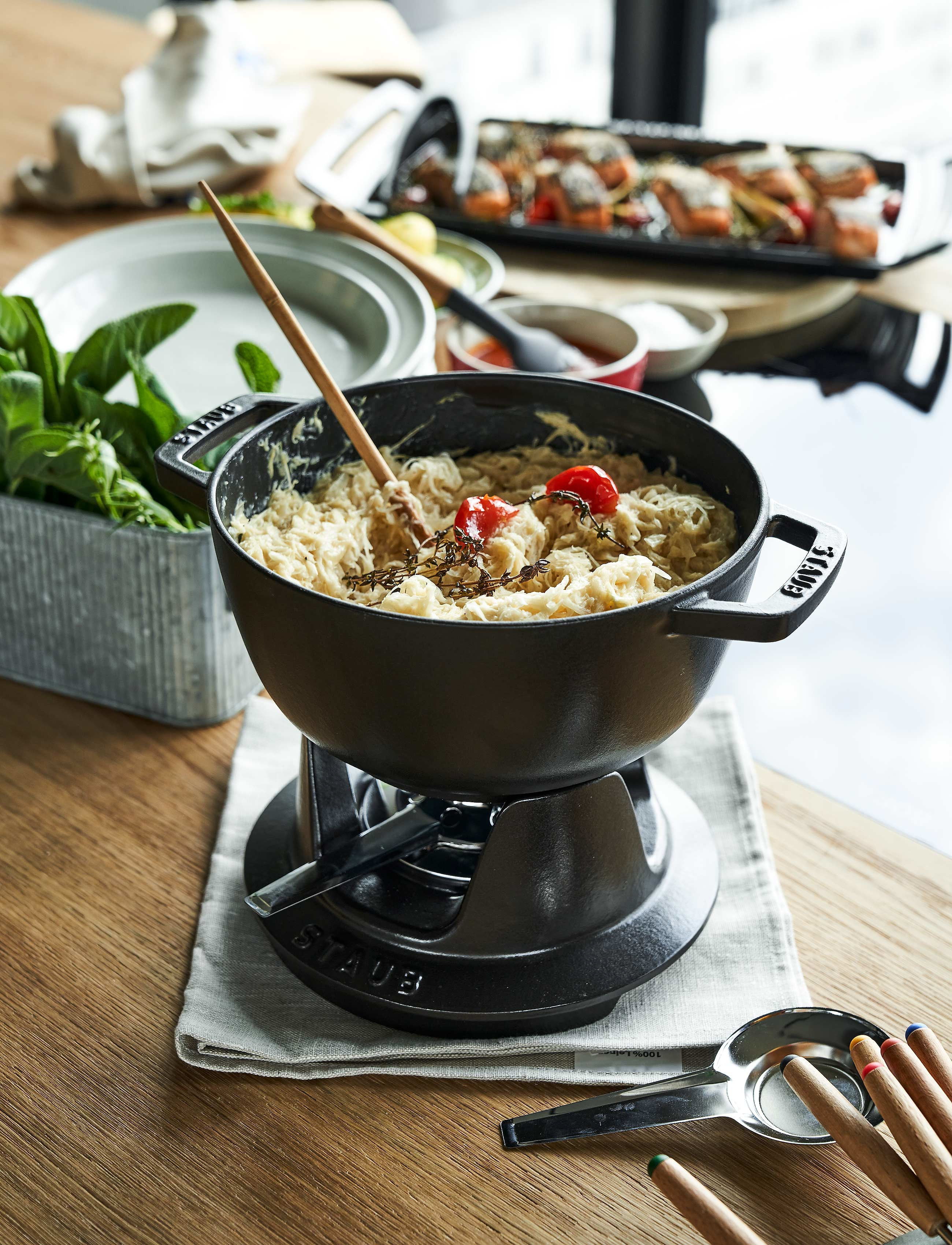 STAUB - Fondue set - black - 3