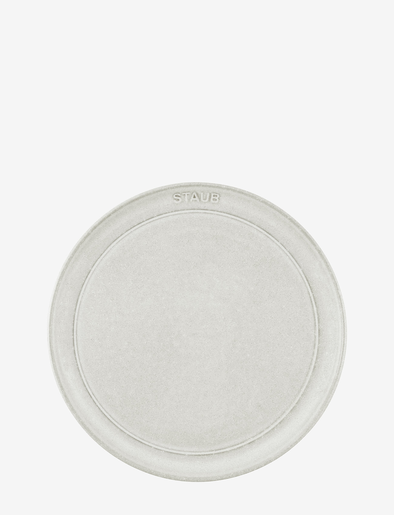 STAUB - Staub, Plate flat 22 cm, white truffle - najniższe ceny - grey - 1