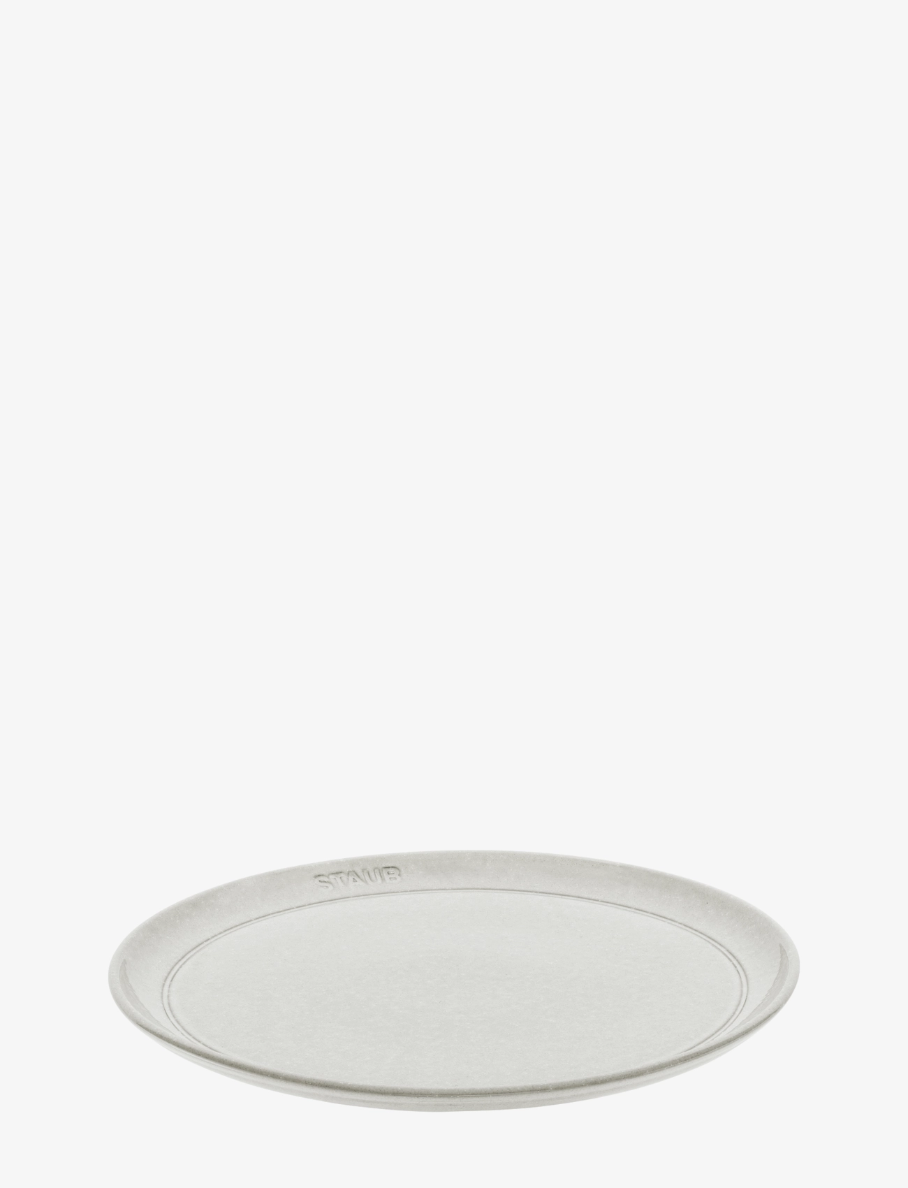 STAUB Platte Flad 26 Cm, White Truffle, Small Plade, Grå, Str: Ø 20 CM x 28.7