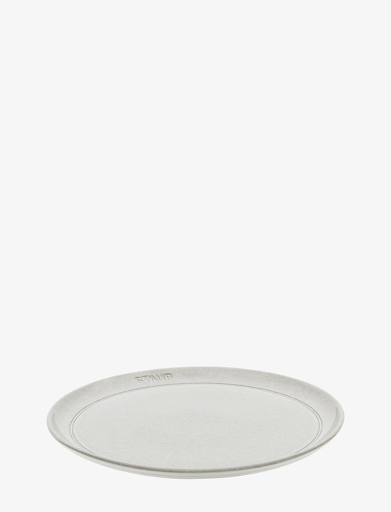 STAUB - Staub, Plate flat 26 cm, white truffle - litlir diskar - grey - 1