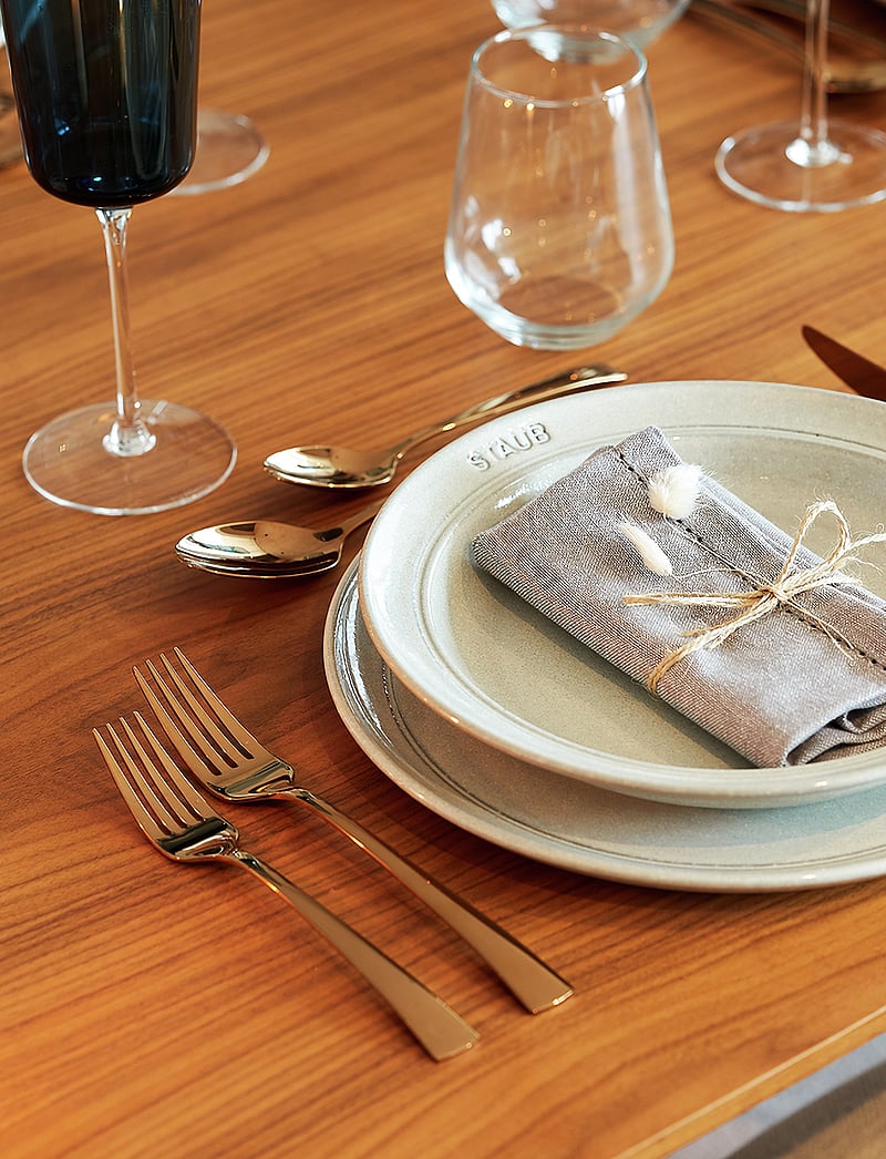 STAUB - Staub, Plate flat 26 cm, white truffle - litlir diskar - grey - 3