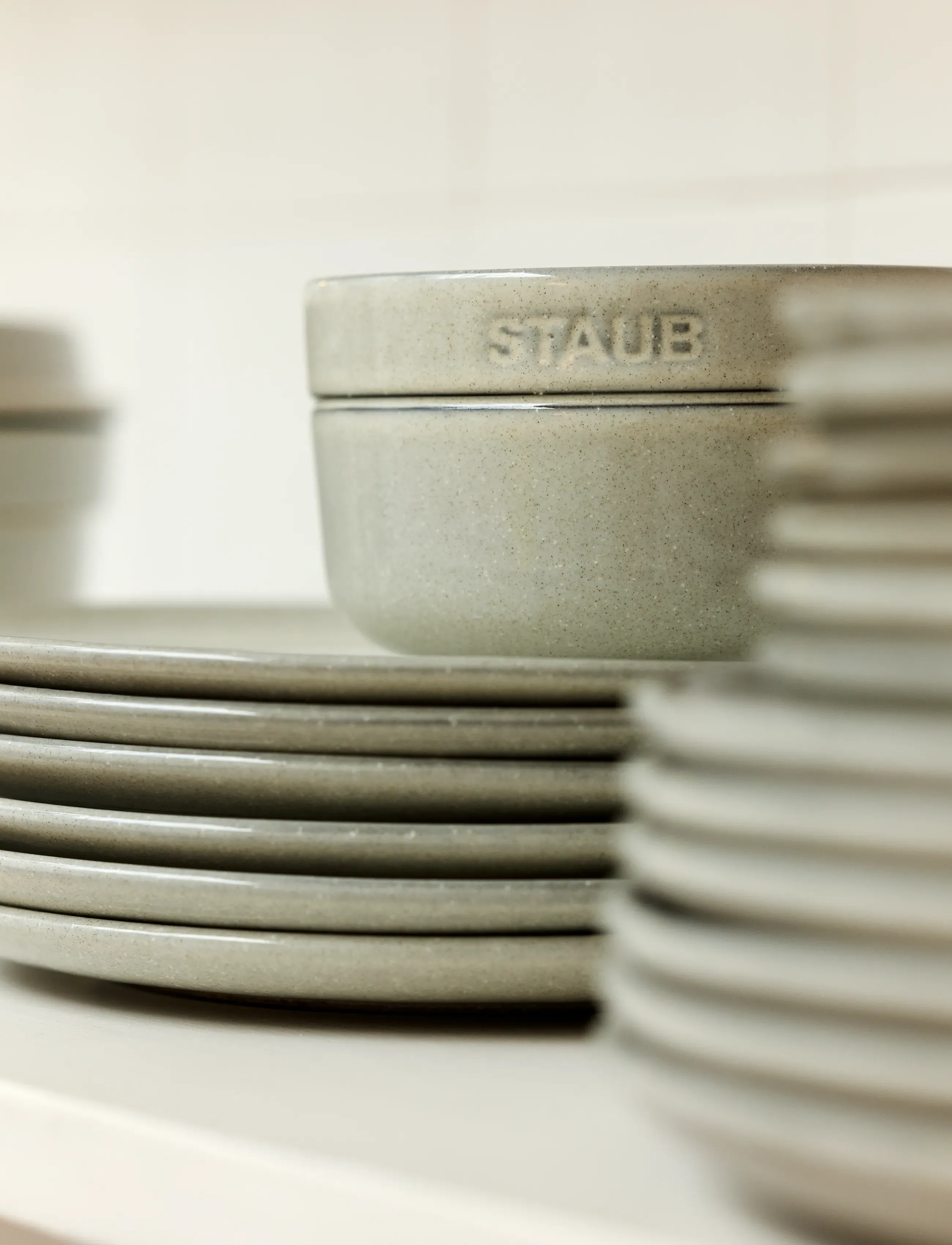 STAUB - Tallerken 24 cm, White Truffle - laveste priser - grey - 5