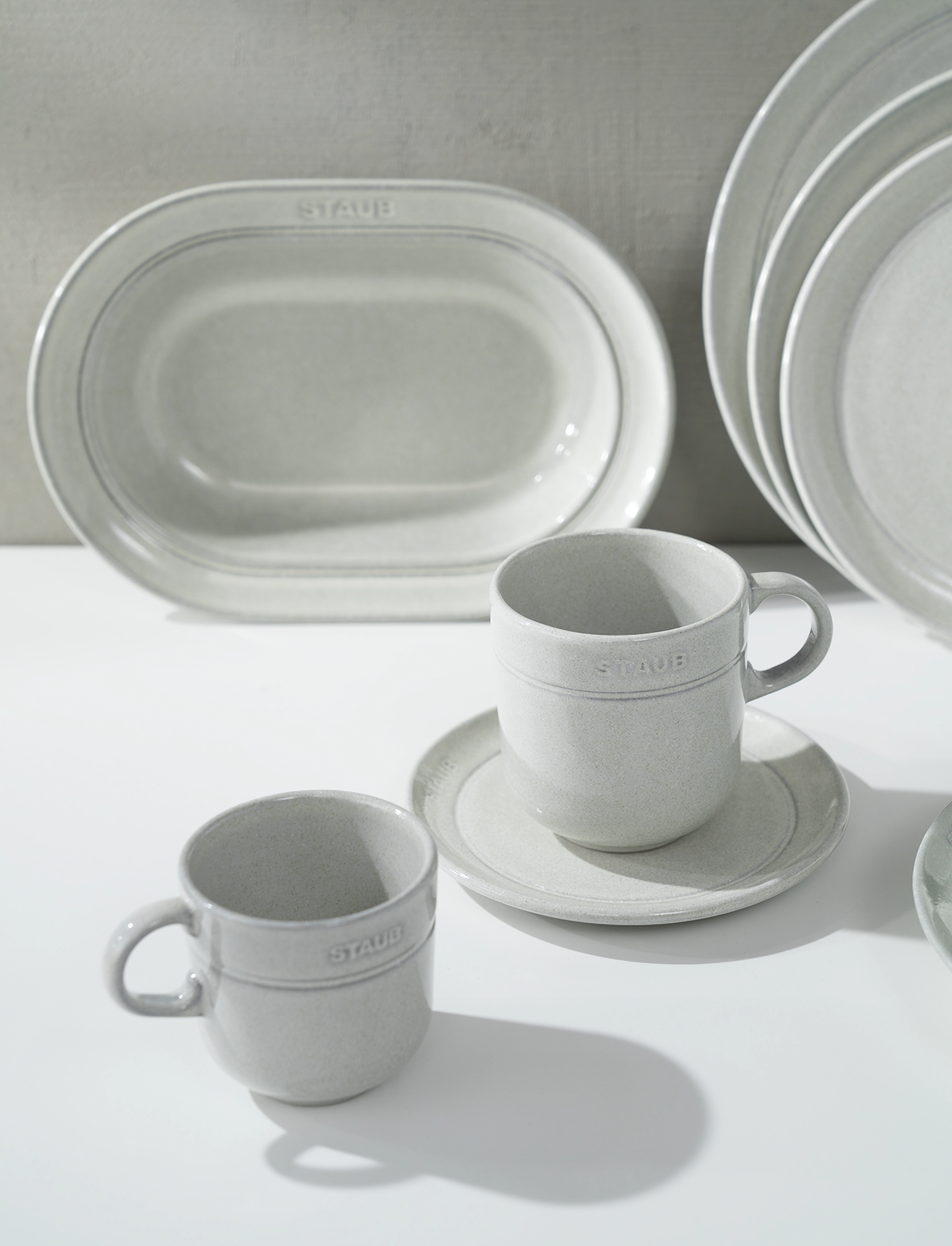 STAUB Kop 300 Ml White Truffle, 35 CL x 12.5, Cups & Mugs, Grau - Coffee Cups, Homeware
