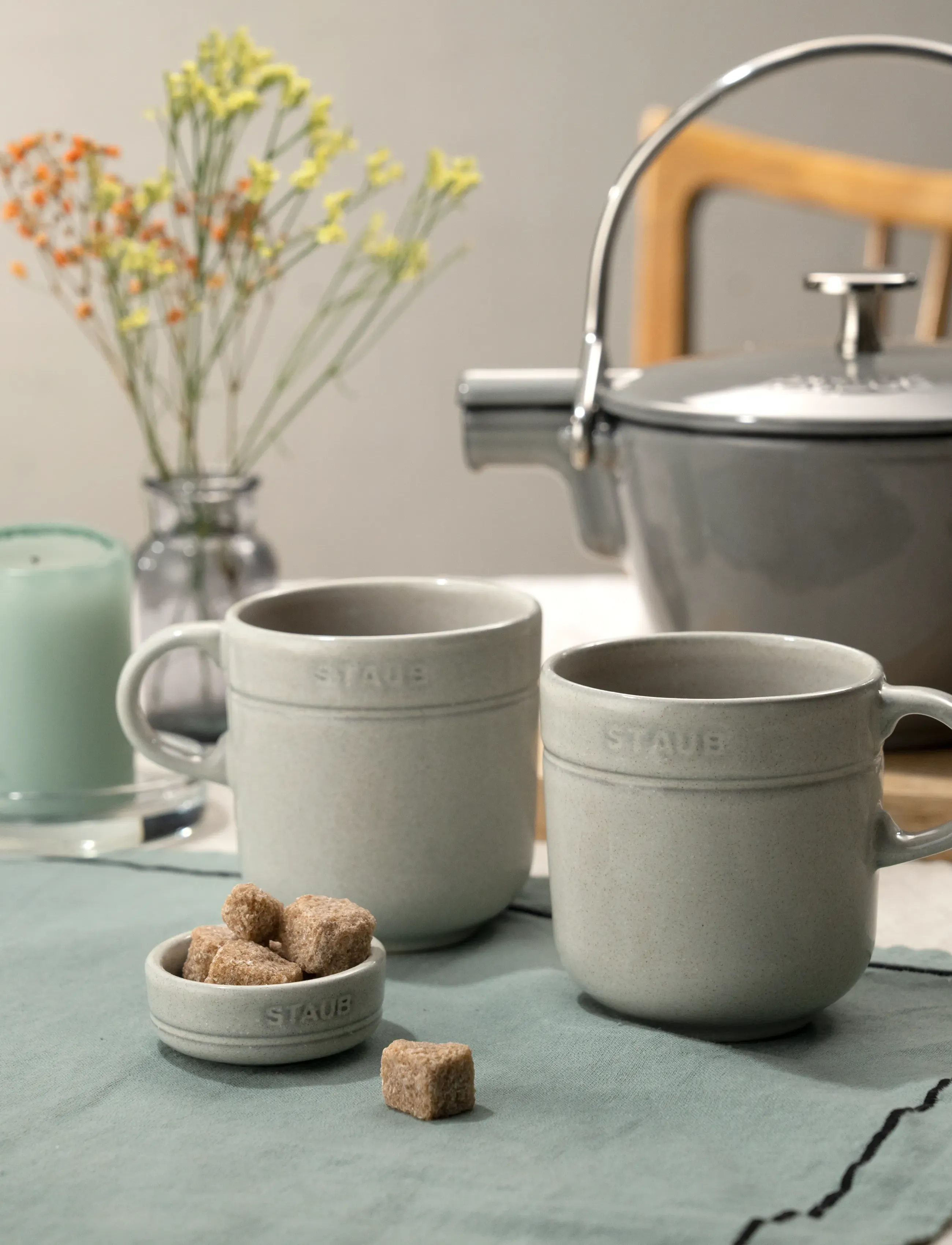 STAUB Skålsæt White Truffle, One Size x 14, Grey, Køkkenopbevaring > Sukkerskåle, Unisex