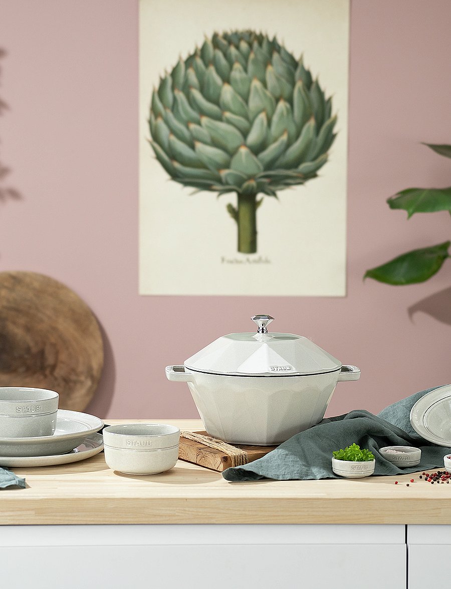 STAUB - Staub, Bowl set 4 -p, white truffle - soola- ja pipraveskid - grey - 3