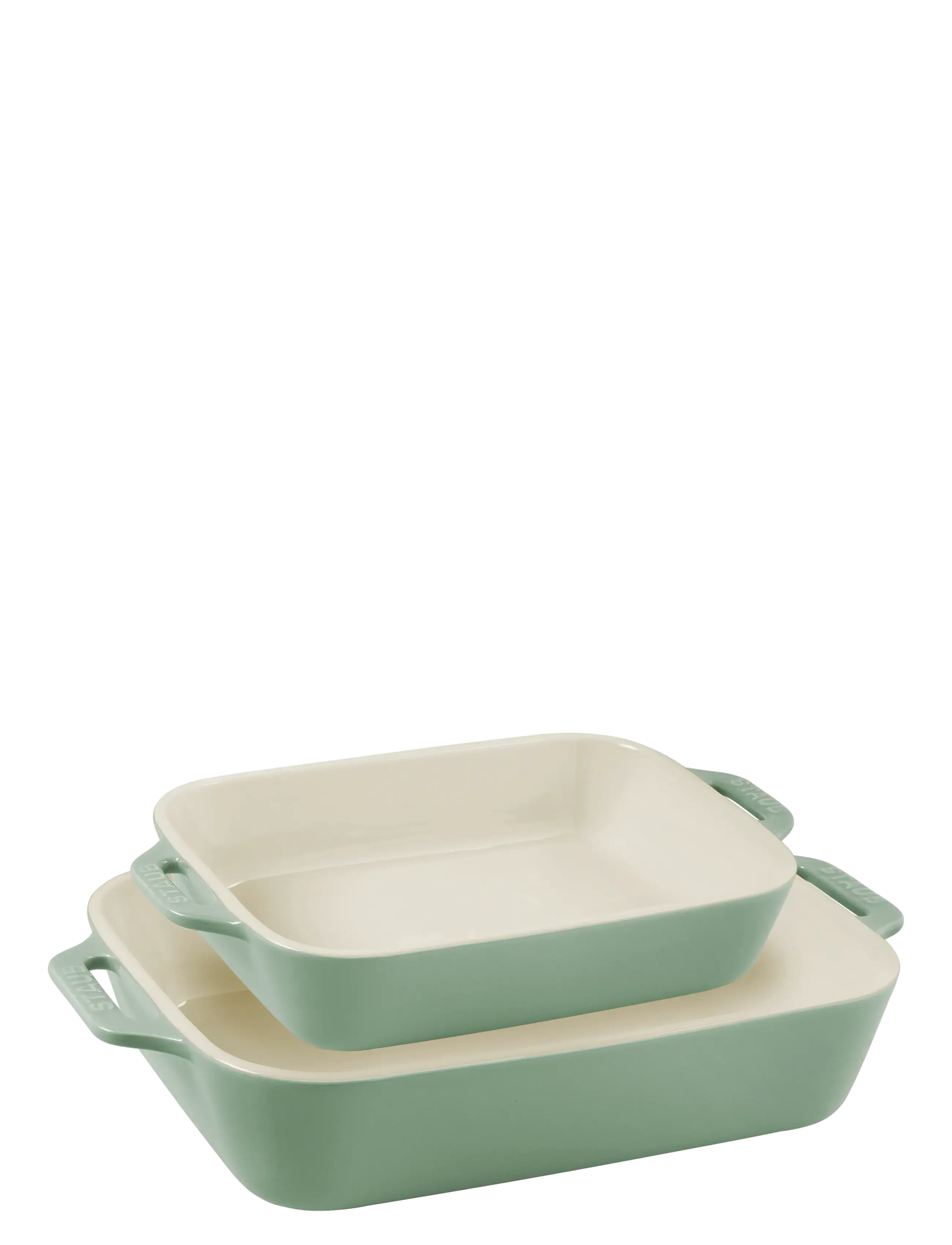 STAUB Ugnsformset 2-delar, rektangulära, Eukalyptus - STAUB - GREEN / green