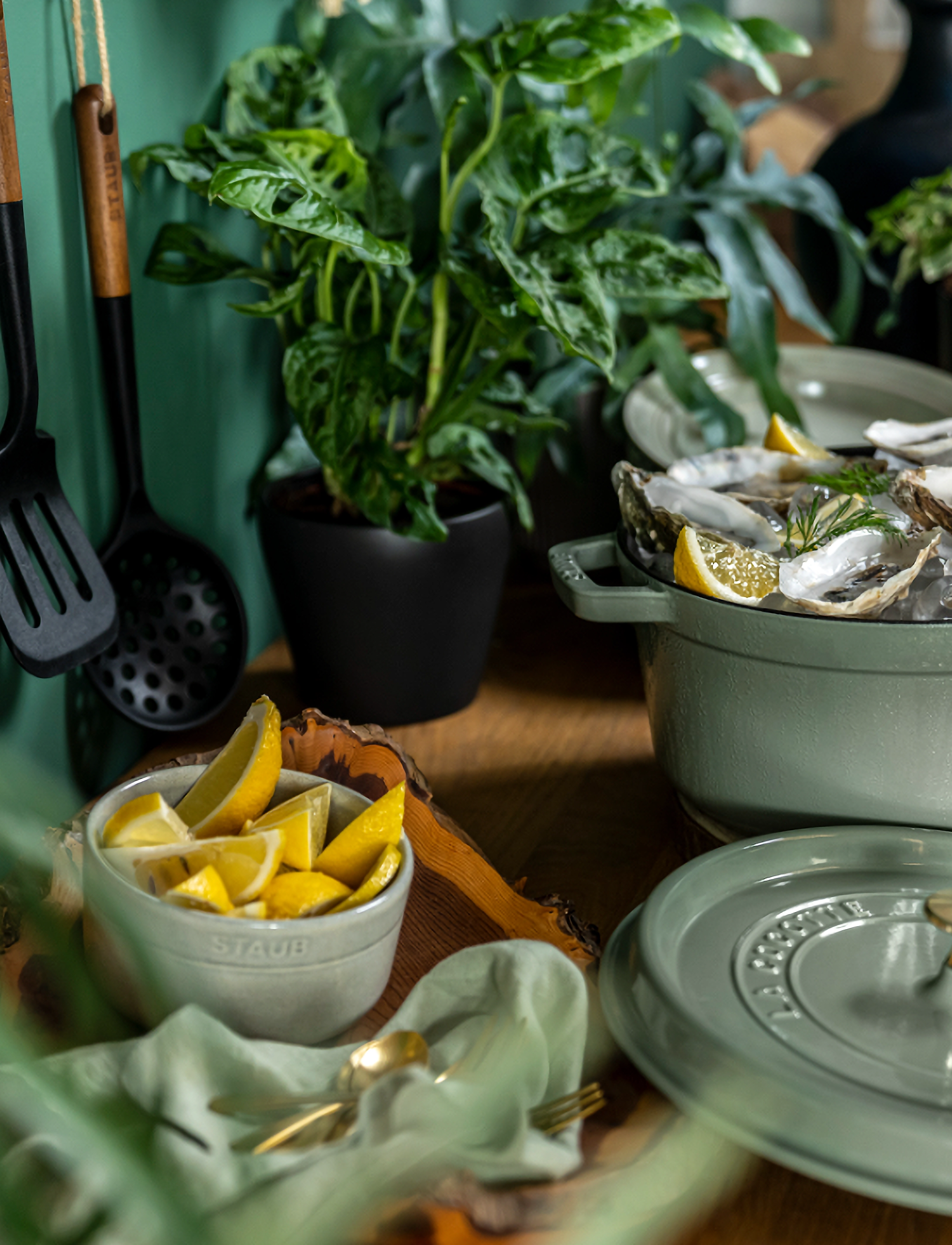 STAUB - Cocotte Cast iron, Eucalyptus - malmist potid - green - 5