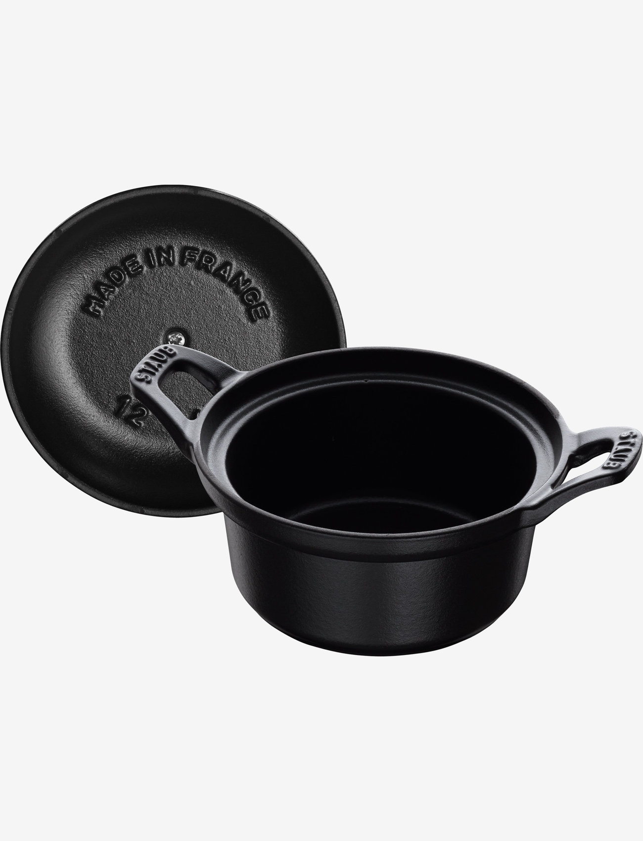 STAUB - La Coquette - Vintage Round cast iron - casserole dishes - black - 1