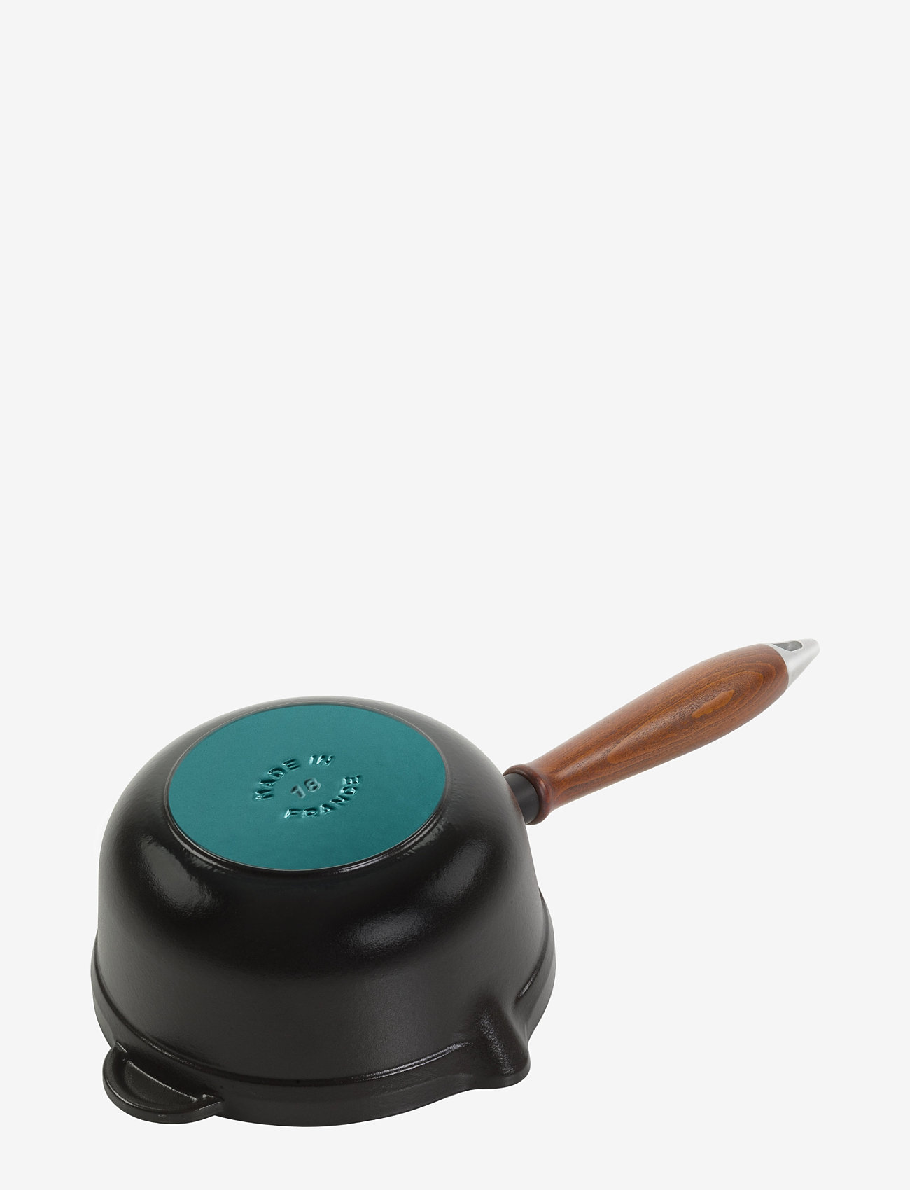 STAUB - Vintage sauce pan with wooden handle - black - 1