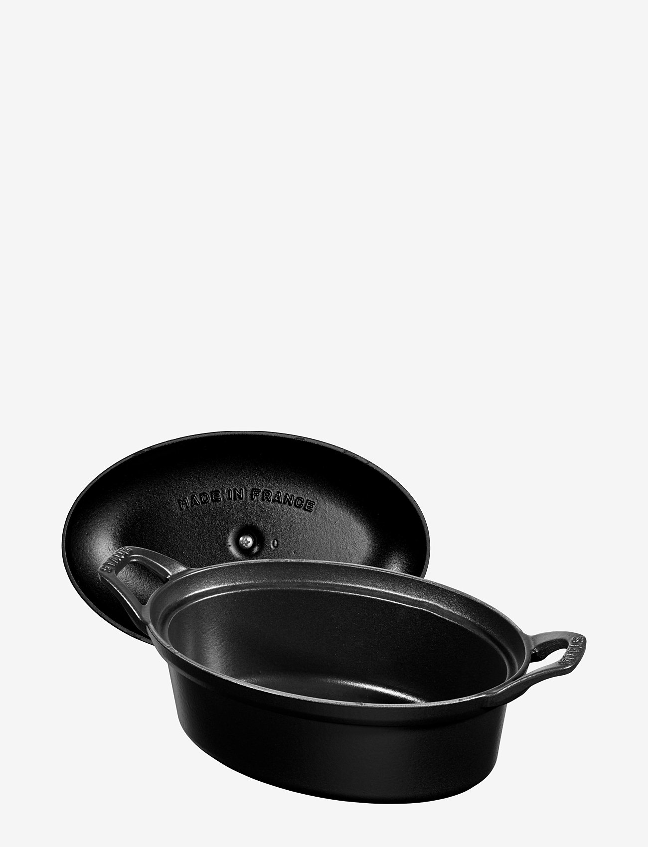 STAUB - La Coquette - Vintage Oval Round cast iron - black - 1