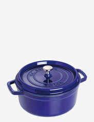 La Cocotte - Round cast iron, 3 layer enamel - BLUE