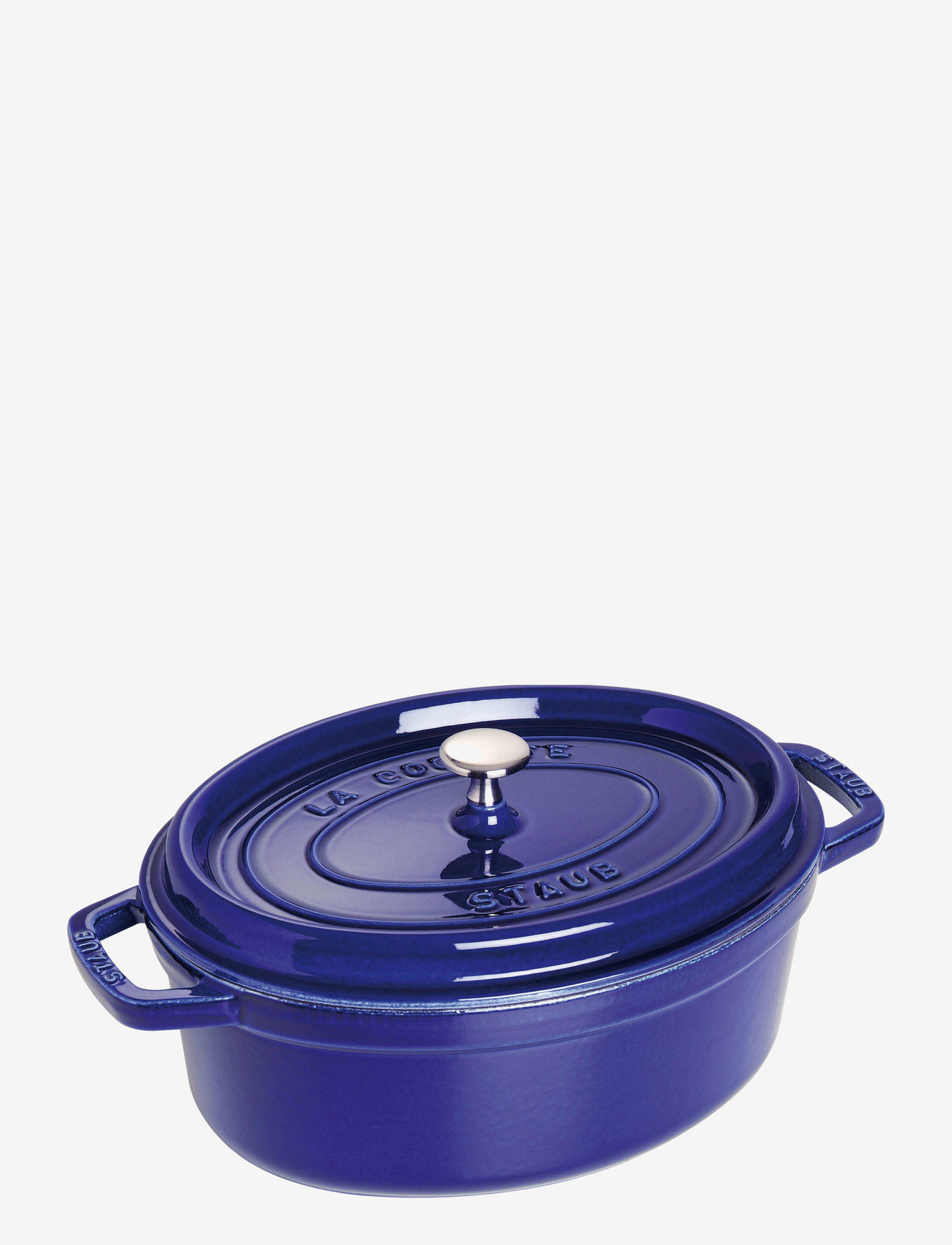 STAUB - La Cocotte - Oval cast iron, 3 layer enamel - casserole dishes - blue - 0